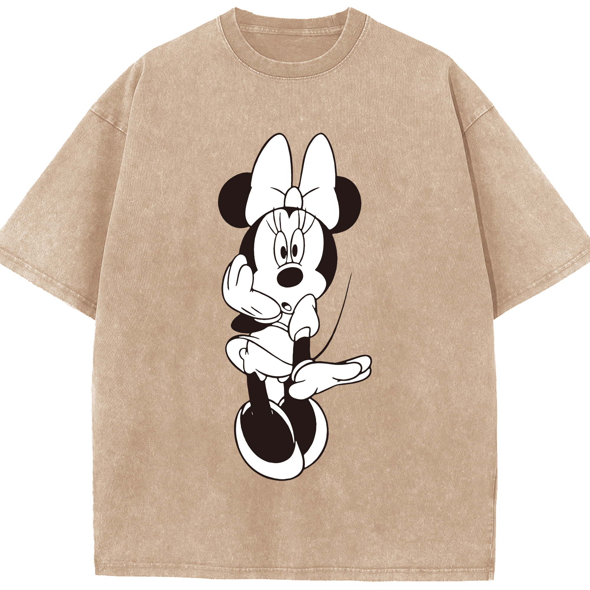 （画像用） ミッキーマウス Mickey Mouse 綿100% ヴィンテージ風 半袖Tシャツ（フロントプリント）