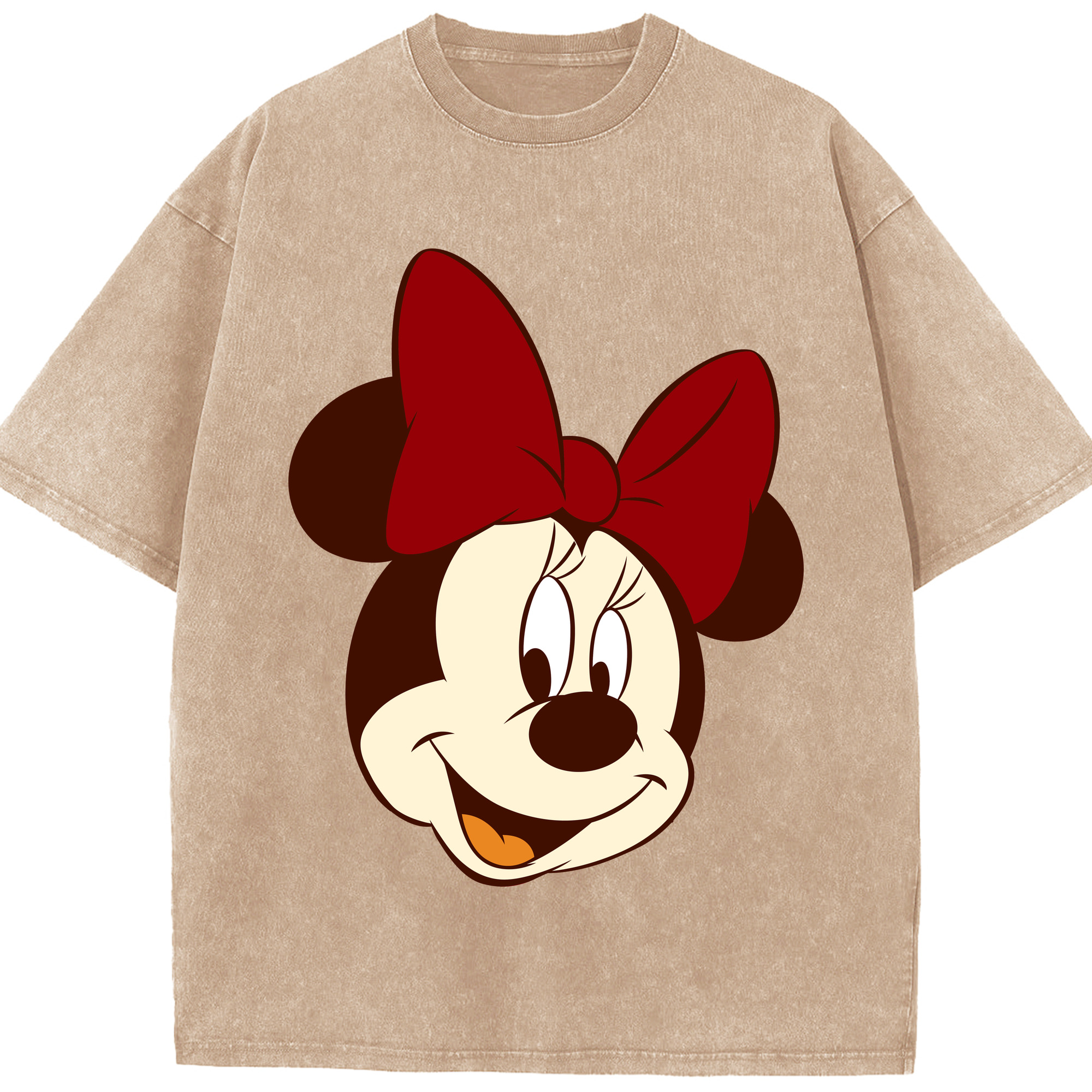 （画像用） ミッキーマウス Mickey Mouse 綿100% ヴィンテージ風 半袖Tシャツ（フロントプリント）