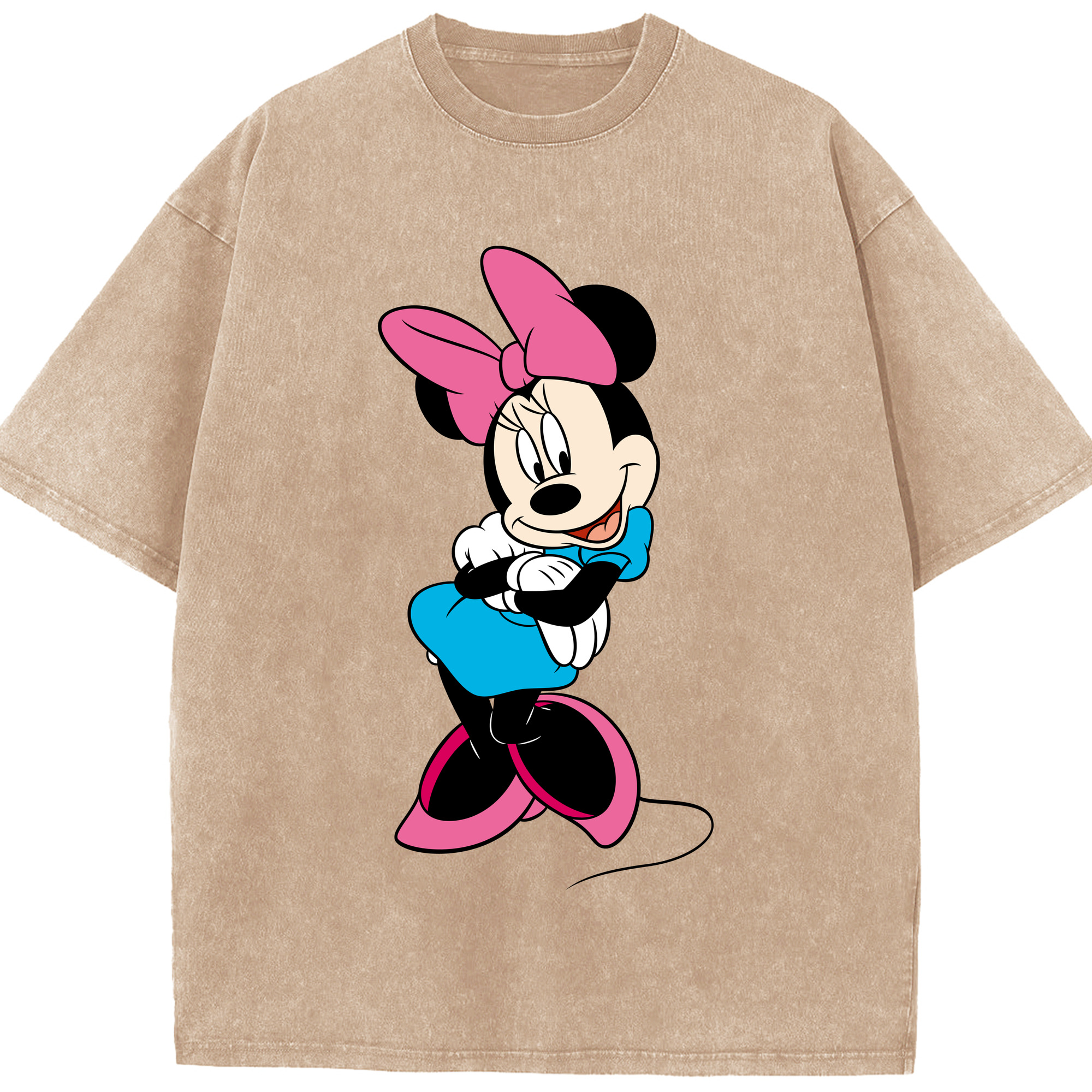 （画像用） ミッキーマウス Mickey Mouse 綿100% ヴィンテージ風 半袖Tシャツ（フロントプリント）