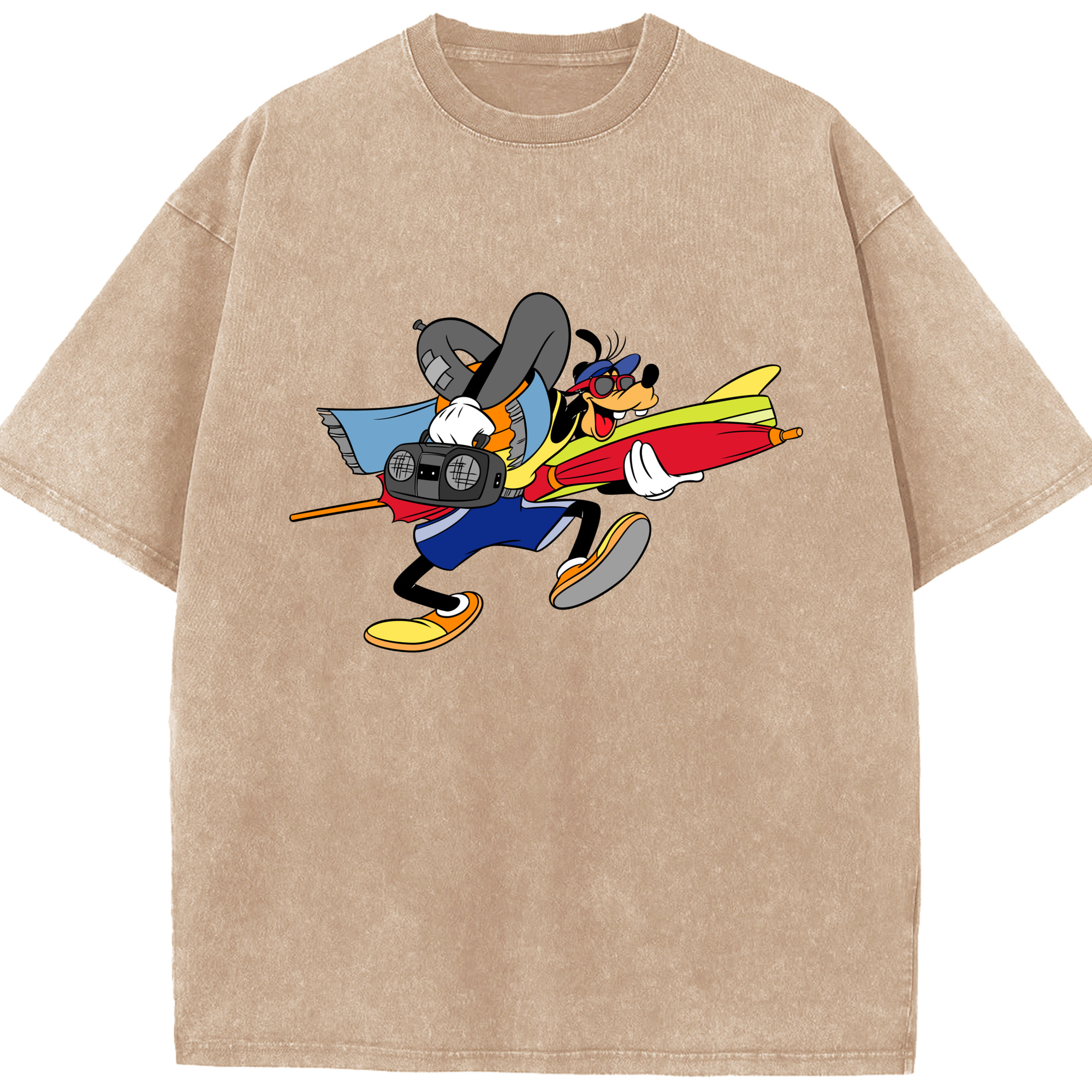 （画像用） ミッキーマウス Mickey Mouse 綿100% ヴィンテージ風 半袖Tシャツ（フロントプリント）