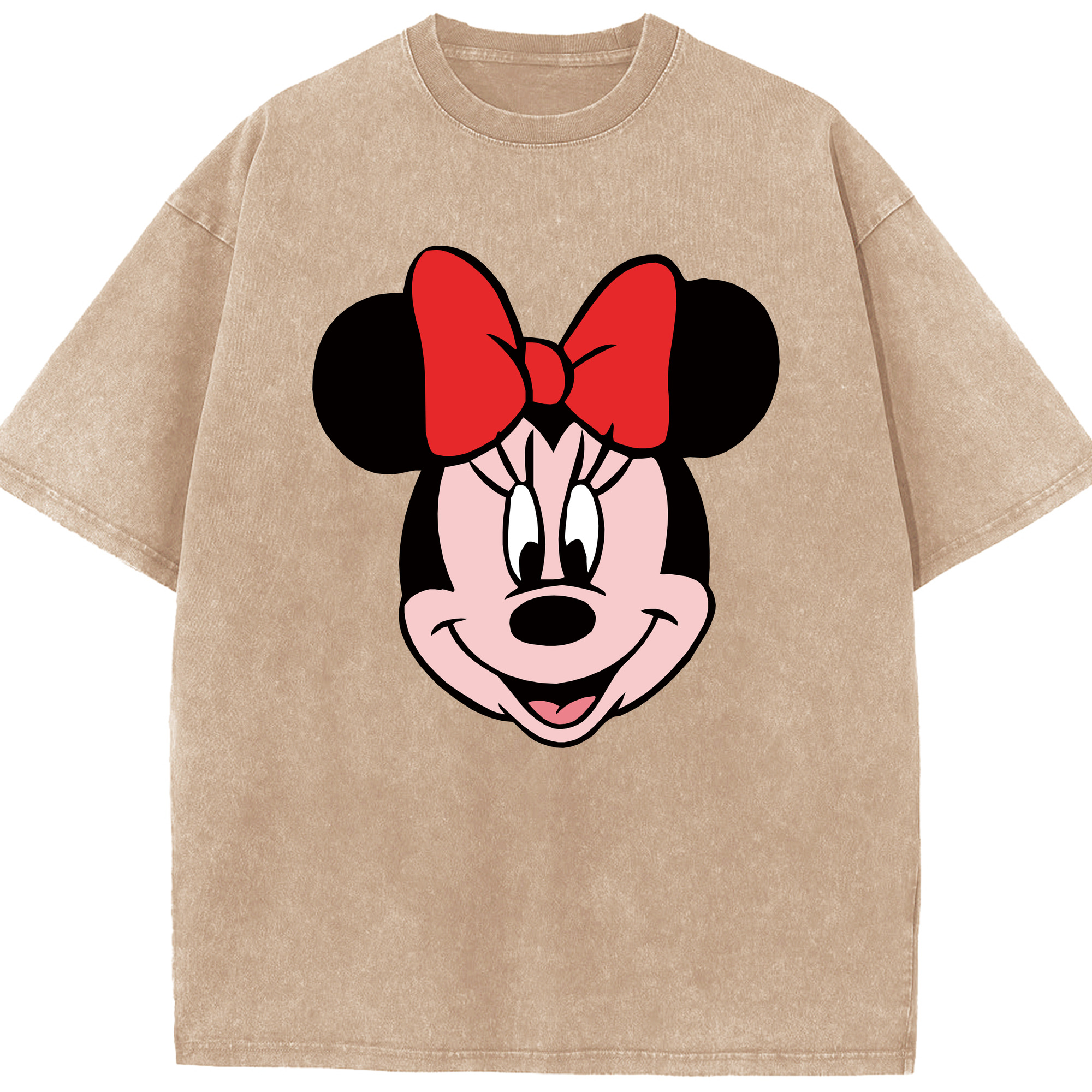 （画像用） ミッキーマウス Mickey Mouse 綿100% ヴィンテージ風 半袖Tシャツ（フロントプリント）