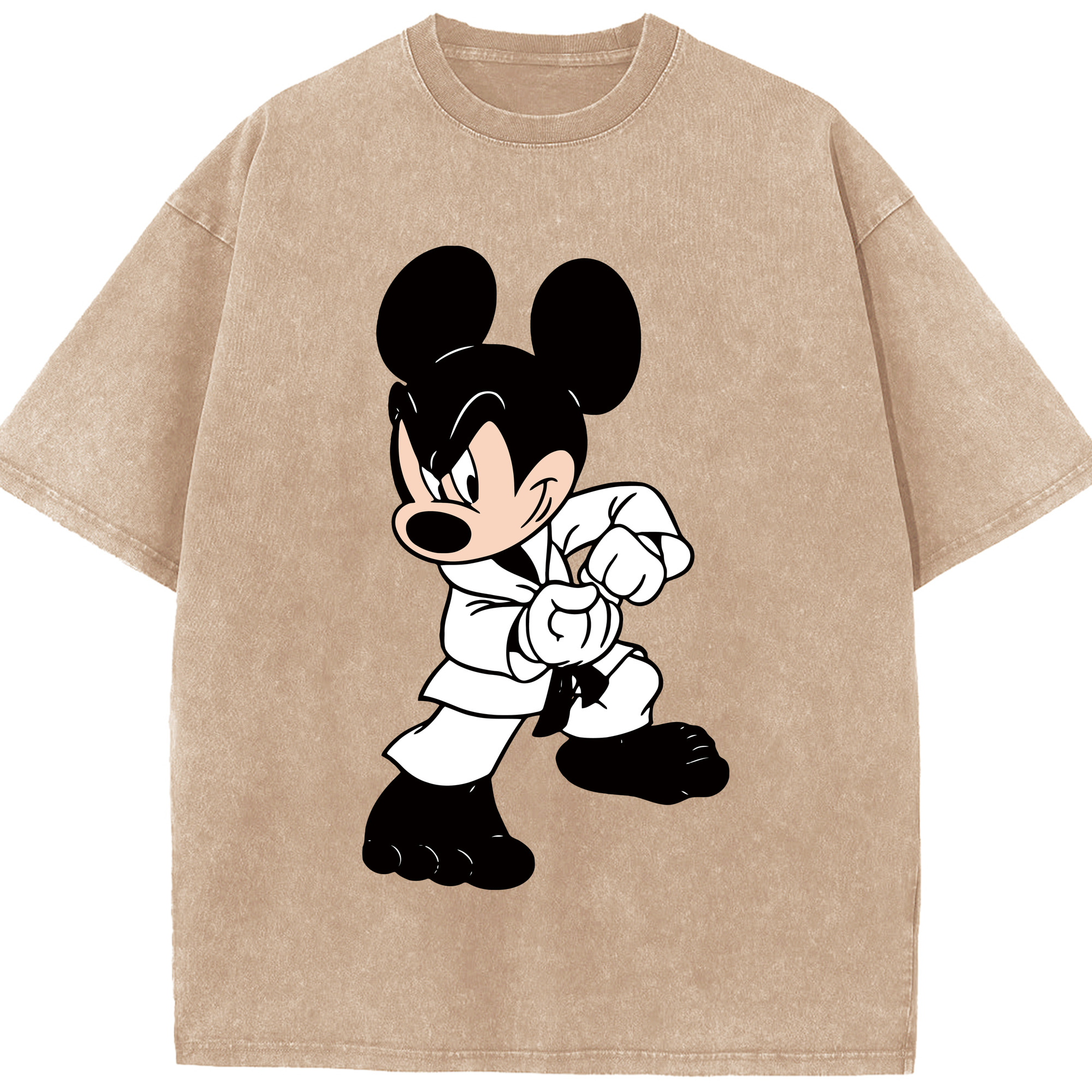 （画像用） ミッキーマウス Mickey Mouse 綿100% ヴィンテージ風 半袖Tシャツ（フロントプリント）