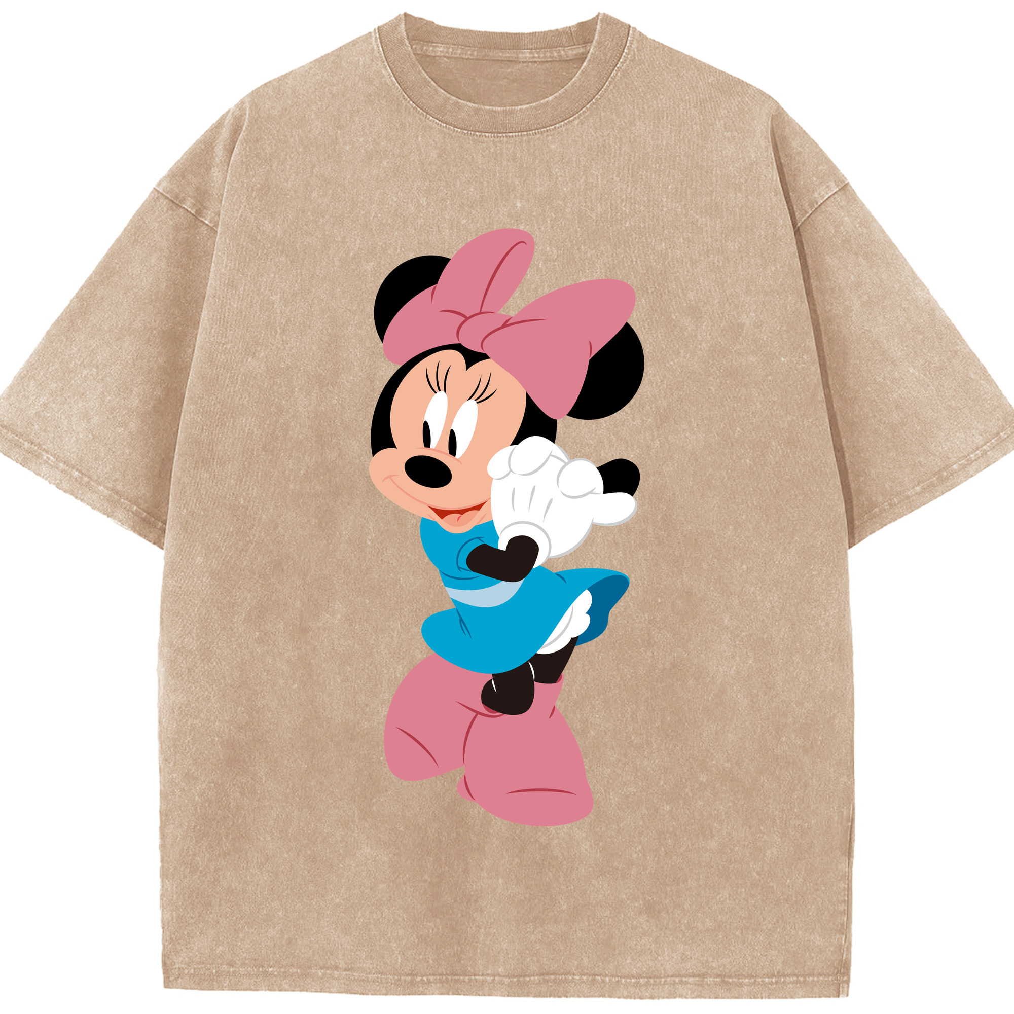 （画像用） ミッキーマウス Mickey Mouse 綿100% ヴィンテージ風 半袖Tシャツ（フロントプリント）