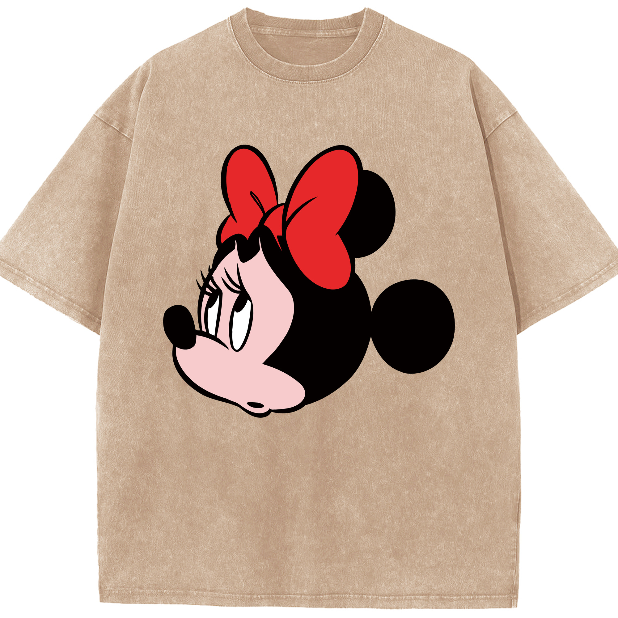 （画像用） ミッキーマウス Mickey Mouse 綿100% ヴィンテージ風 半袖Tシャツ（フロントプリント）
