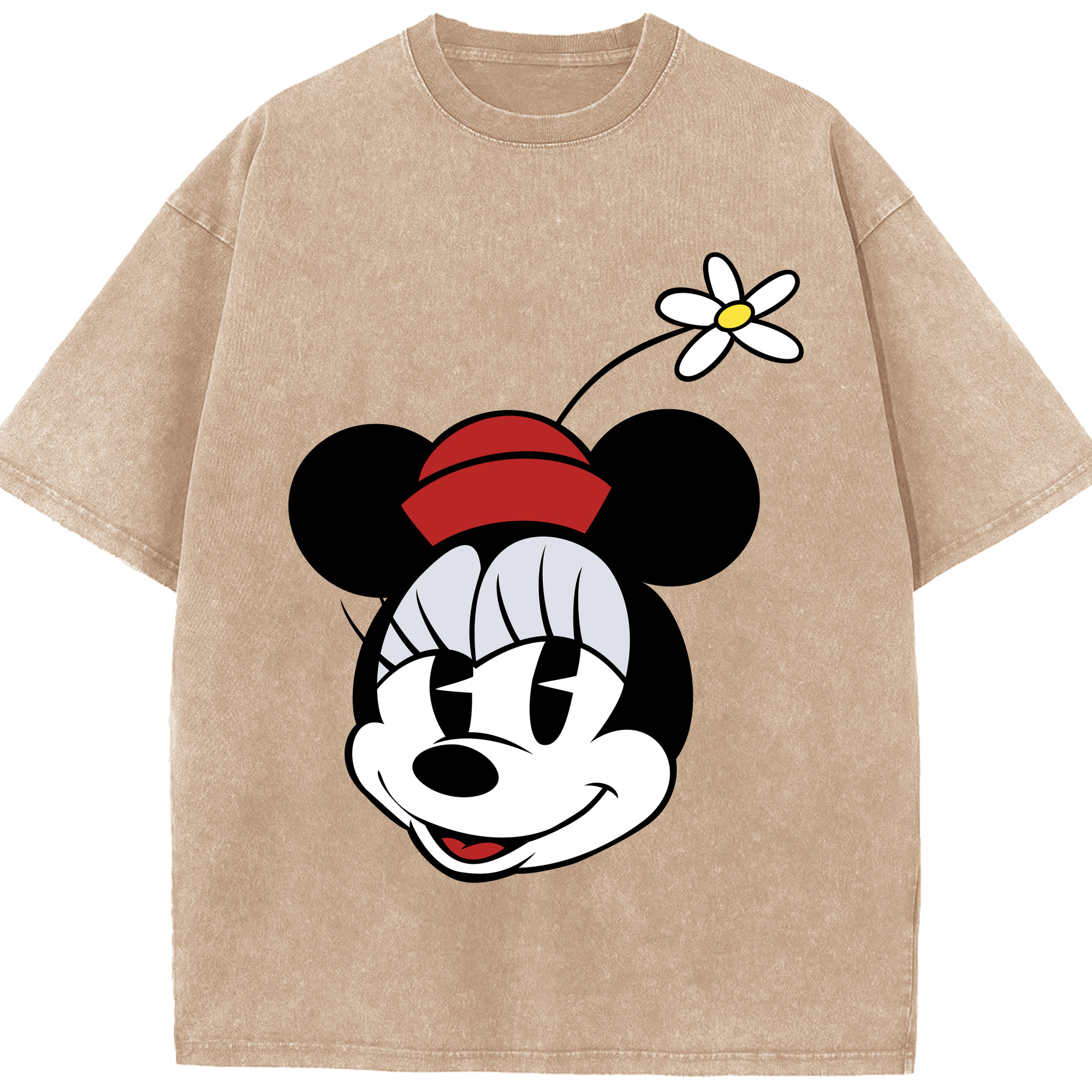 （画像用） ミッキーマウス Mickey Mouse 綿100% ヴィンテージ風 半袖Tシャツ（フロントプリント）