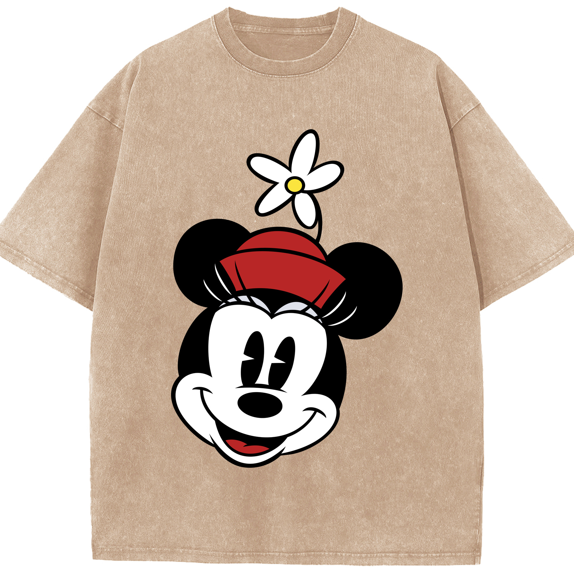 （画像用） ミッキーマウス Mickey Mouse 綿100% ヴィンテージ風 半袖Tシャツ（フロントプリント）