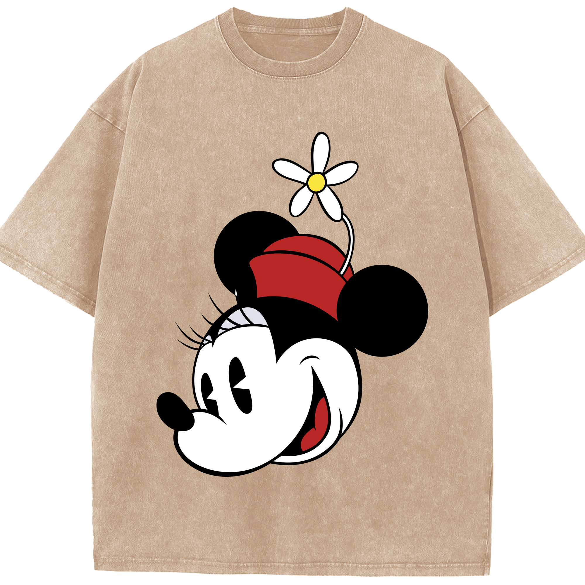 （画像用） ミッキーマウス Mickey Mouse 綿100% ヴィンテージ風 半袖Tシャツ（フロントプリント）