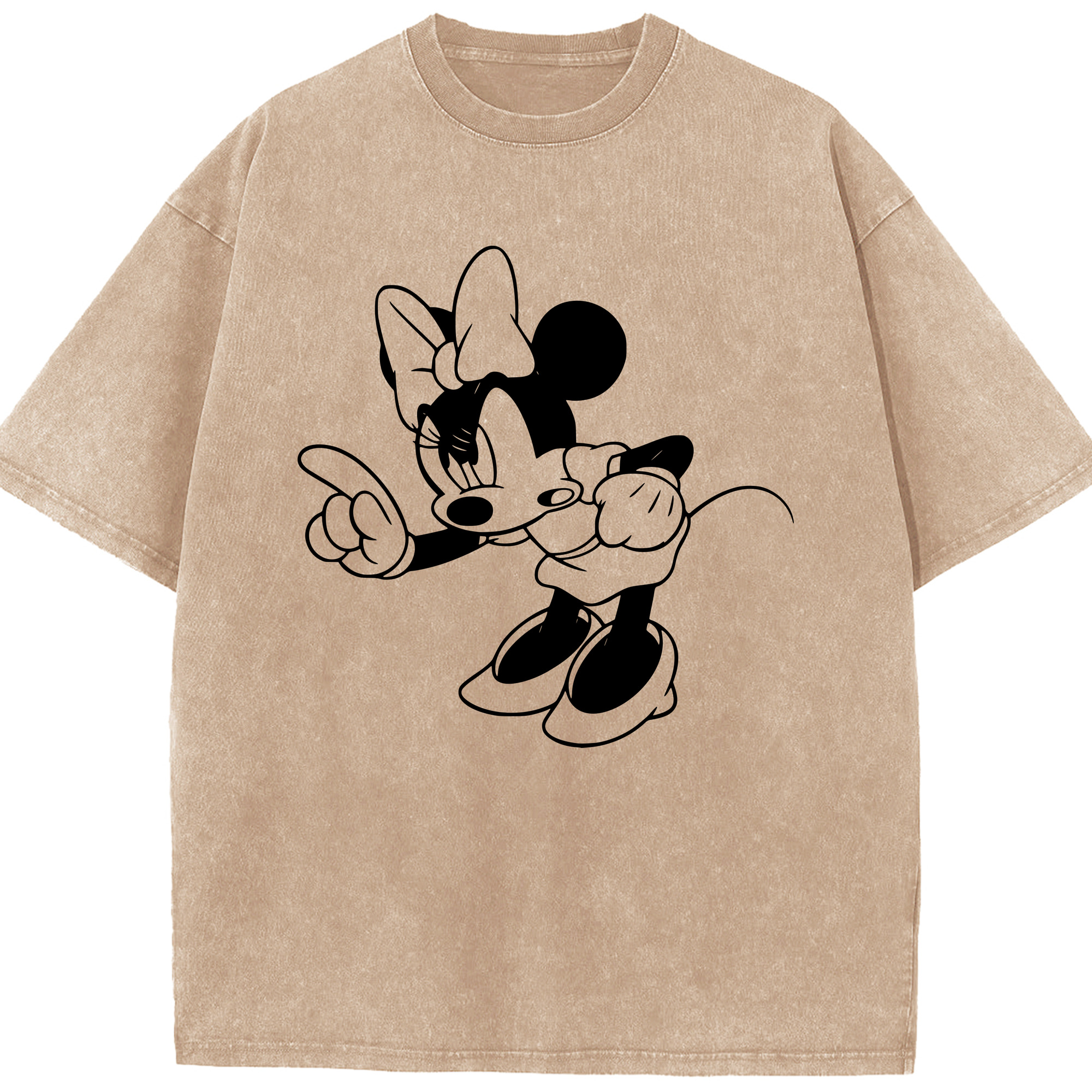 （画像用） ミッキーマウス Mickey Mouse 綿100% ヴィンテージ風 半袖Tシャツ（フロントプリント）