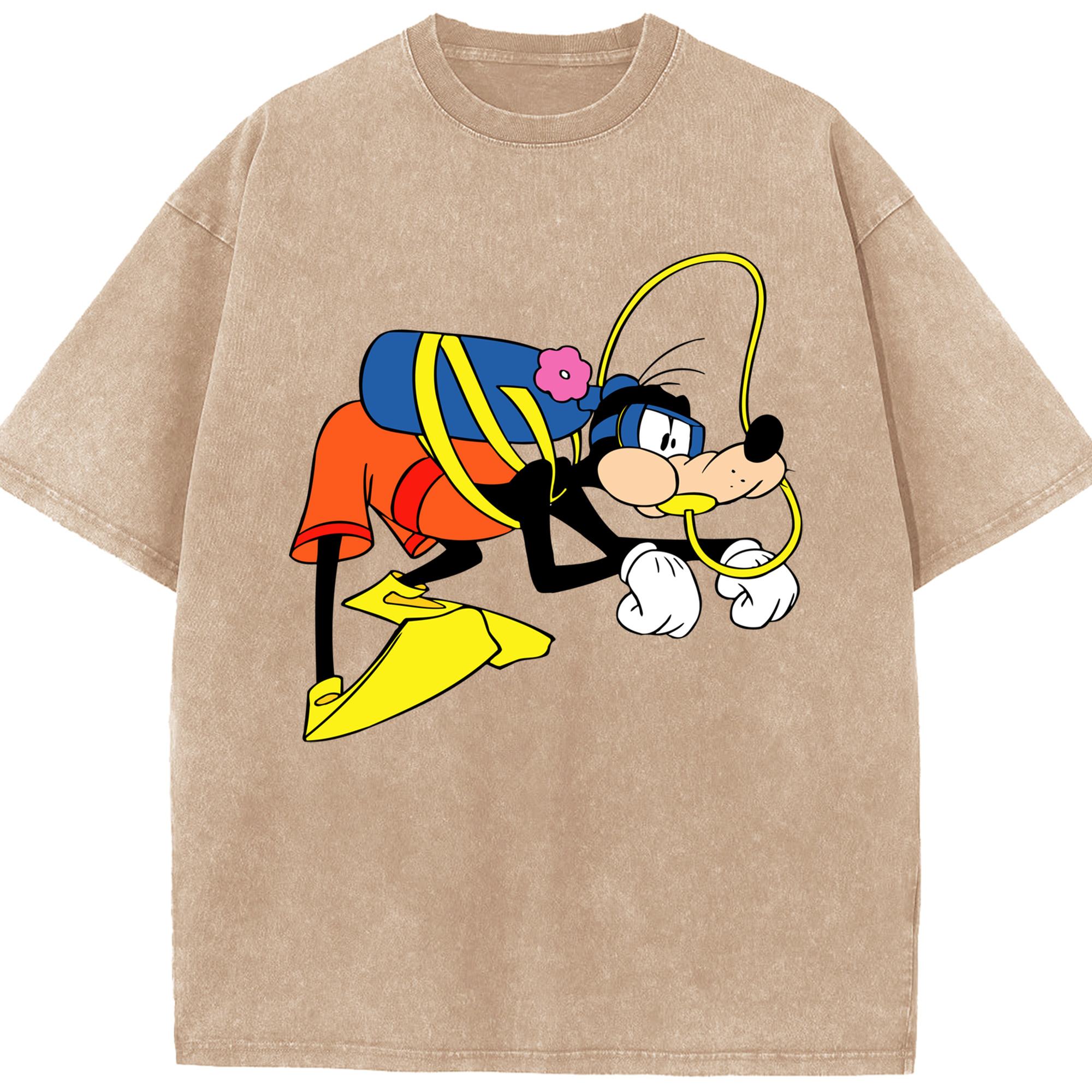 （画像用） ミッキーマウス Mickey Mouse 綿100% ヴィンテージ風 半袖Tシャツ（フロントプリント）