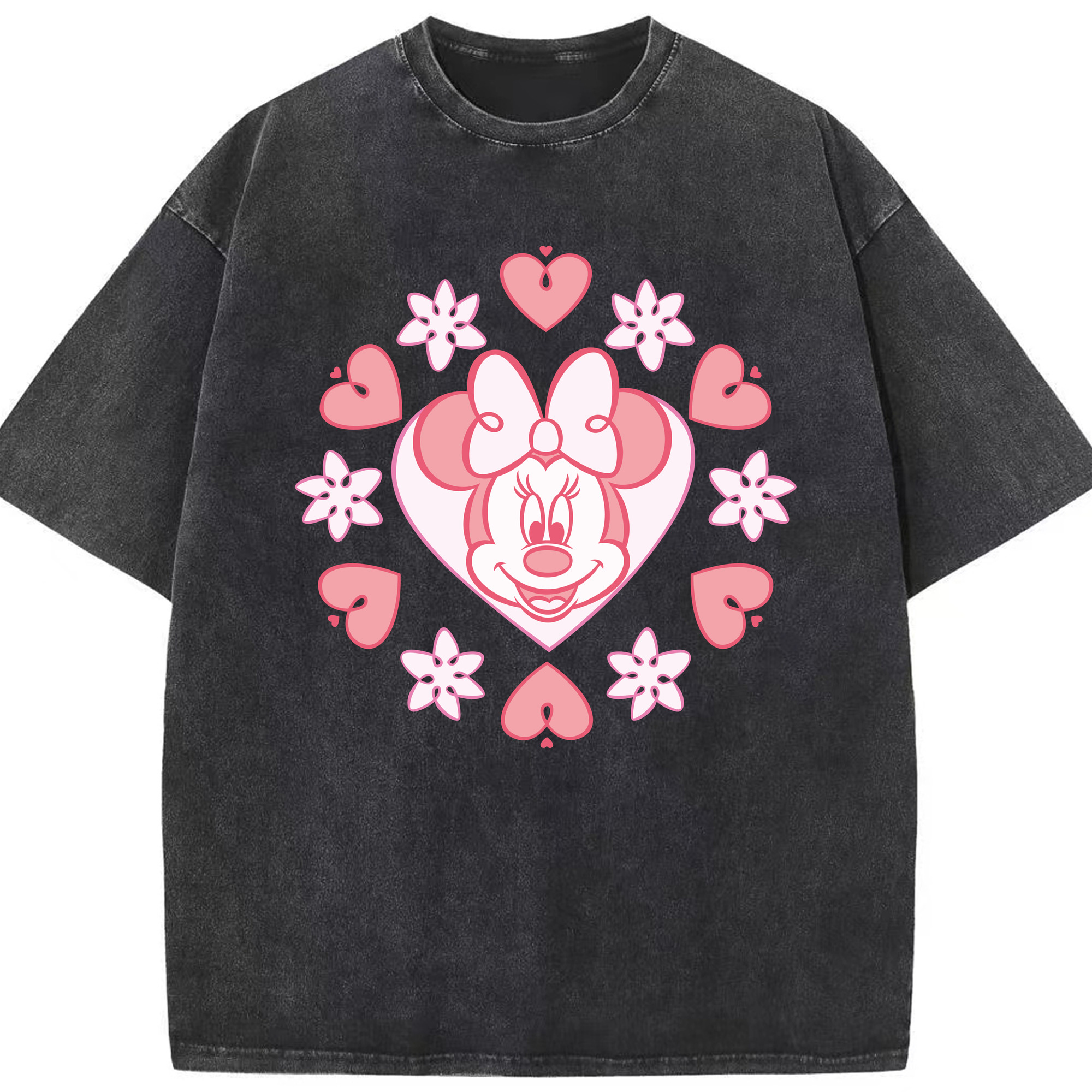 （画像用） ミッキーマウス Mickey Mouse 綿100% ヴィンテージ風 半袖Tシャツ（フロントプリント）