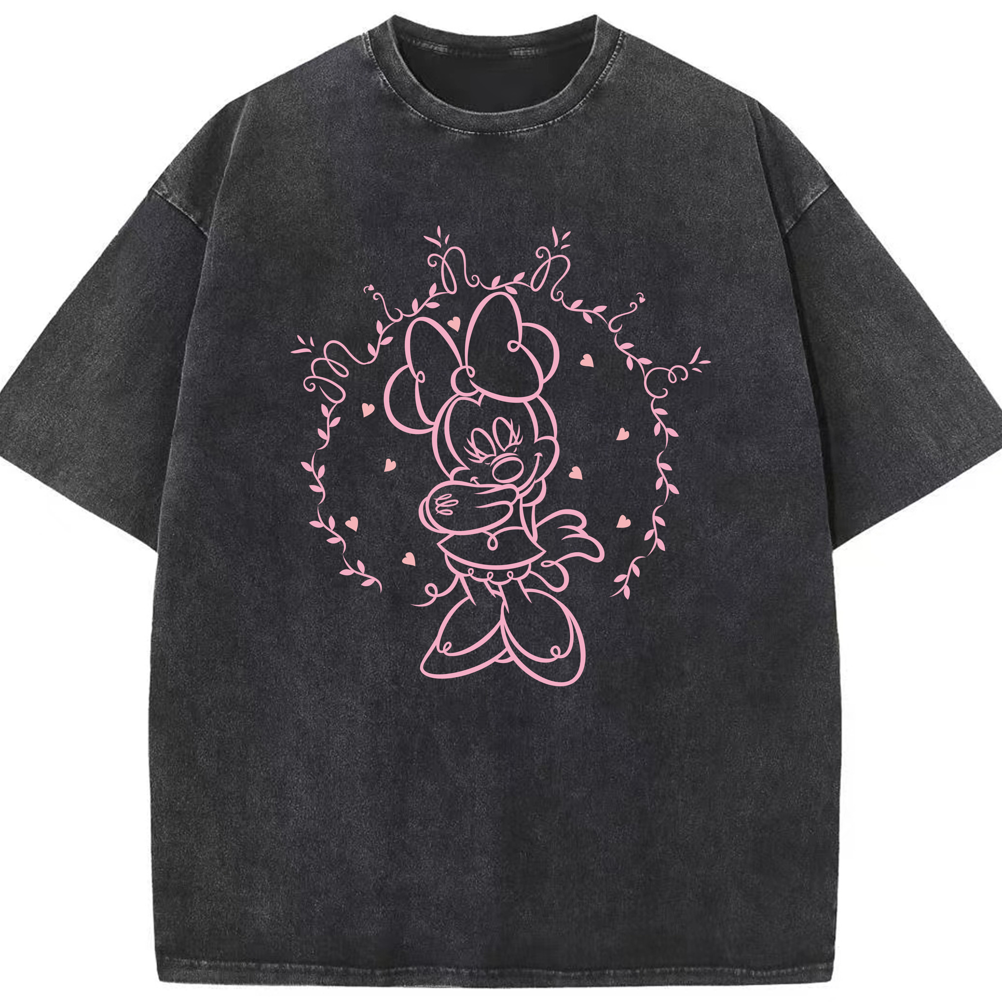 （画像用） ミッキーマウス Mickey Mouse 綿100% ヴィンテージ風 半袖Tシャツ（フロントプリント）