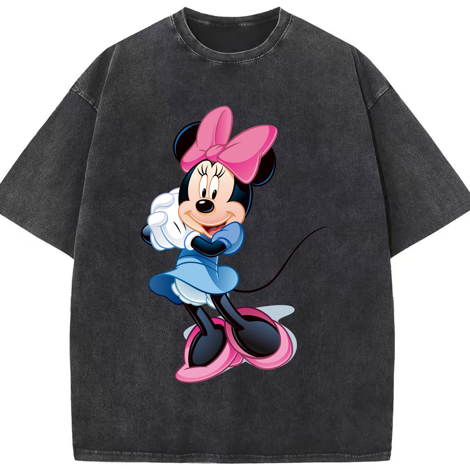 （画像用） ミッキーマウス Mickey Mouse 綿100% ヴィンテージ風 半袖Tシャツ（フロントプリント）