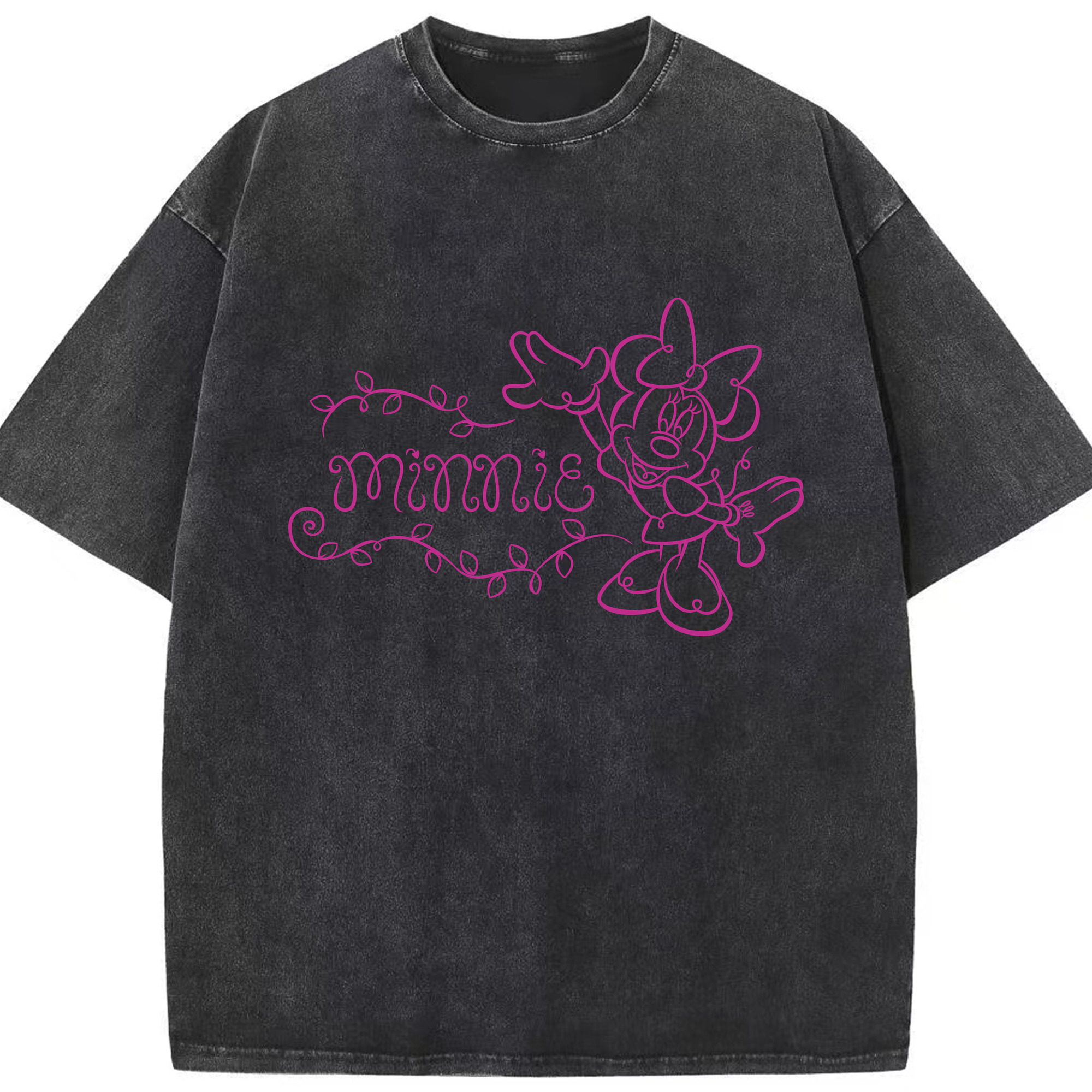 （画像用） ミッキーマウス Mickey Mouse 綿100% ヴィンテージ風 半袖Tシャツ（フロントプリント）