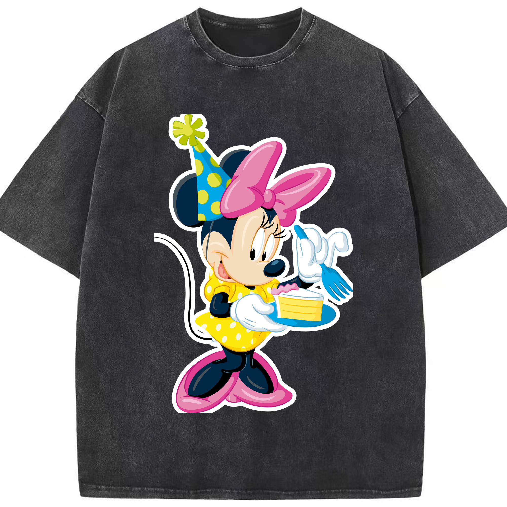 （画像用） ミッキーマウス Mickey Mouse 綿100% ヴィンテージ風 半袖Tシャツ（フロントプリント）