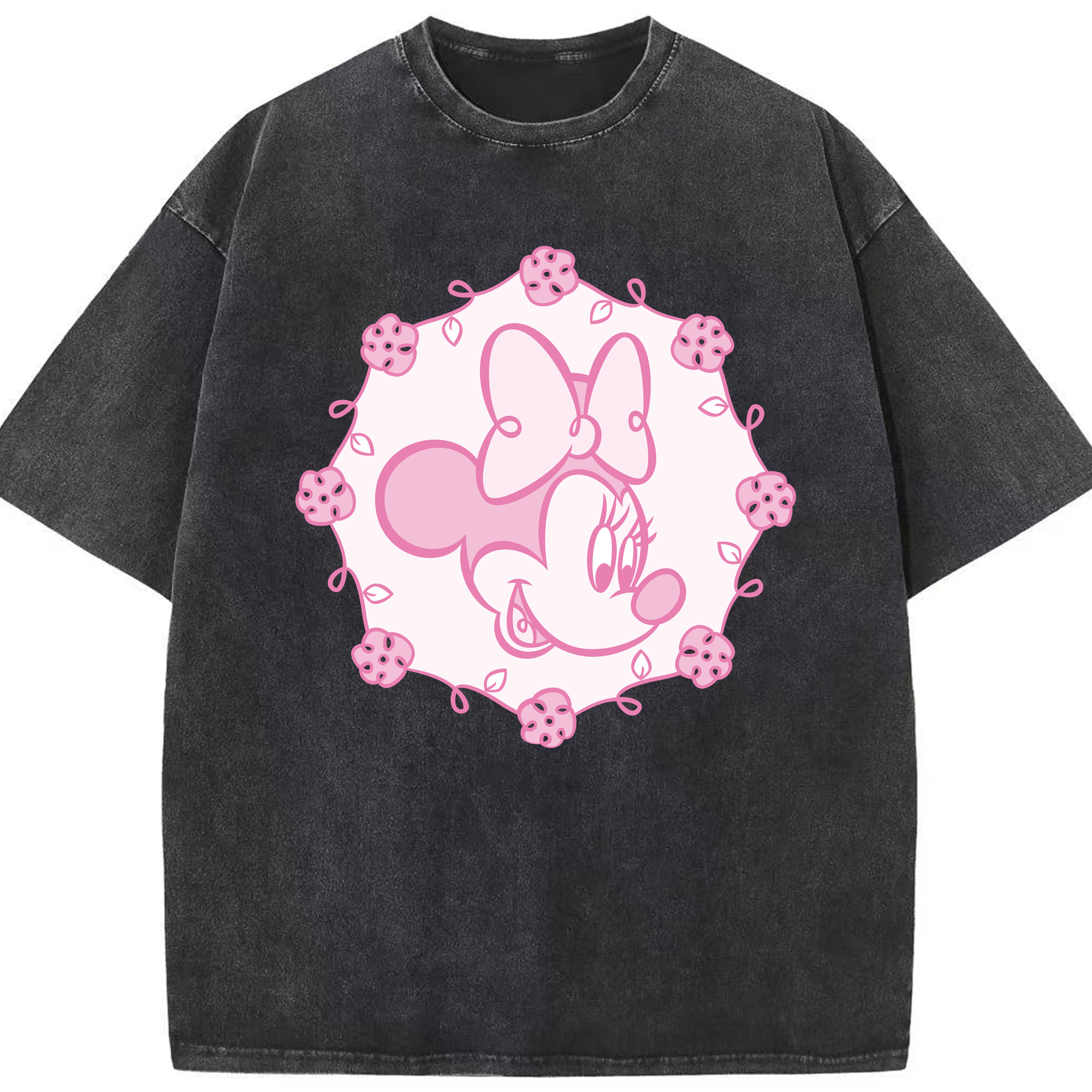 （画像用） ミッキーマウス Mickey Mouse 綿100% ヴィンテージ風 半袖Tシャツ（フロントプリント）