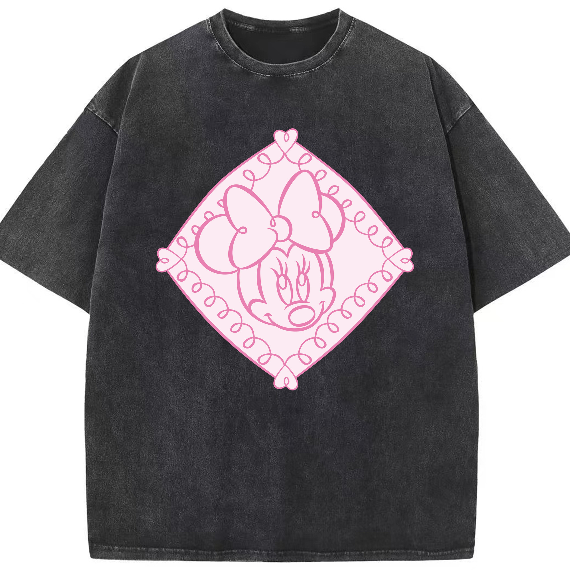 （画像用） ミッキーマウス Mickey Mouse 綿100% ヴィンテージ風 半袖Tシャツ（フロントプリント）