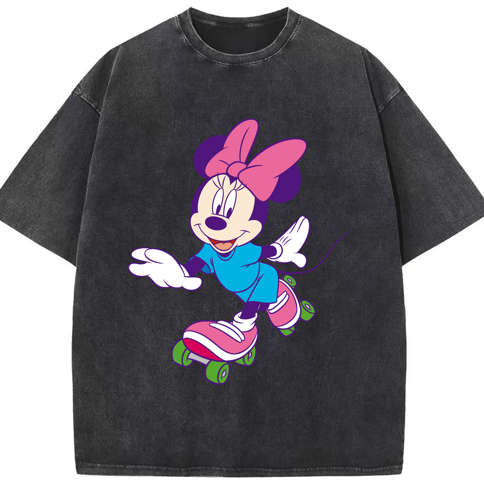 （画像用） ミッキーマウス Mickey Mouse 綿100% ヴィンテージ風 半袖Tシャツ（フロントプリント）