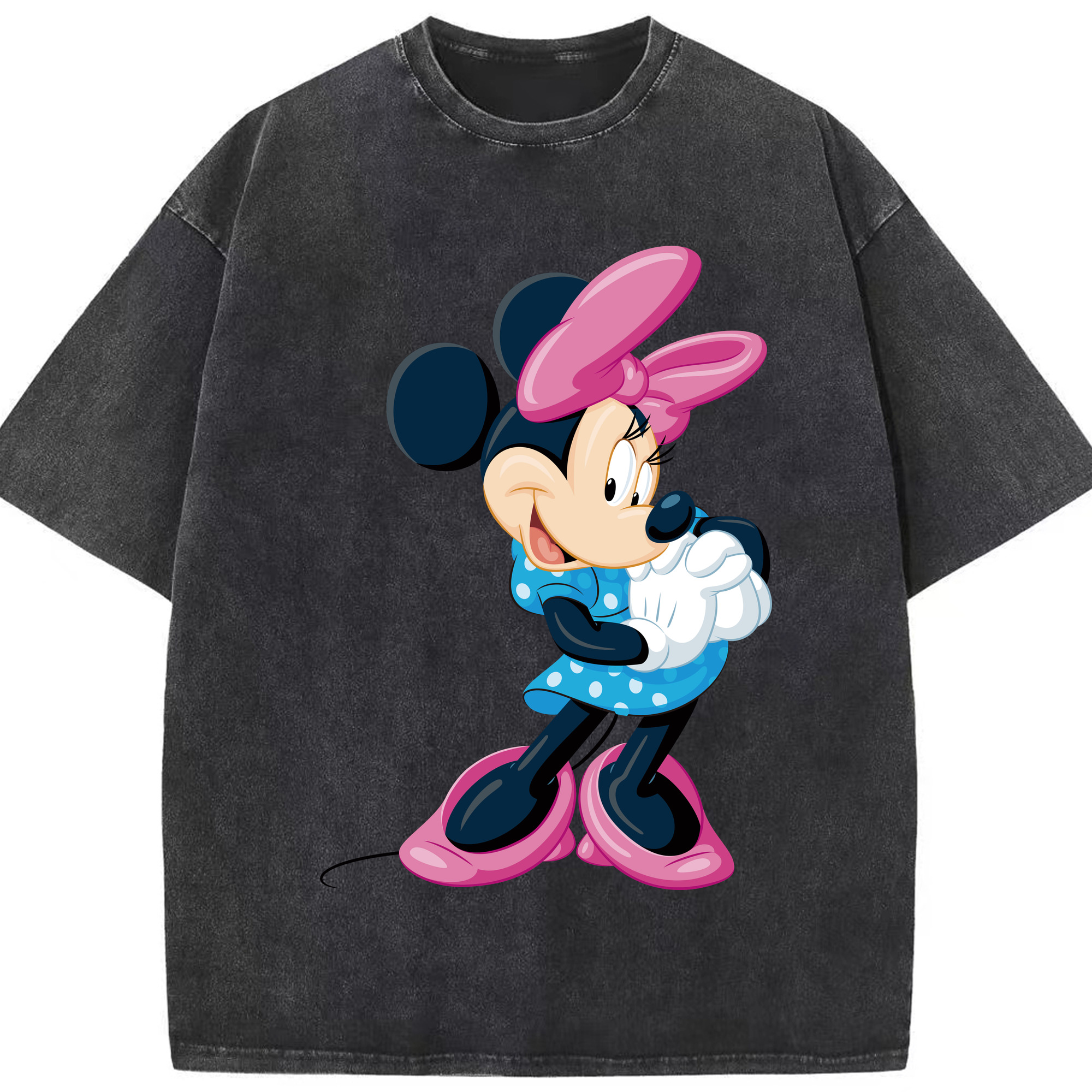 （画像用） ミッキーマウス Mickey Mouse 綿100% ヴィンテージ風 半袖Tシャツ（フロントプリント）