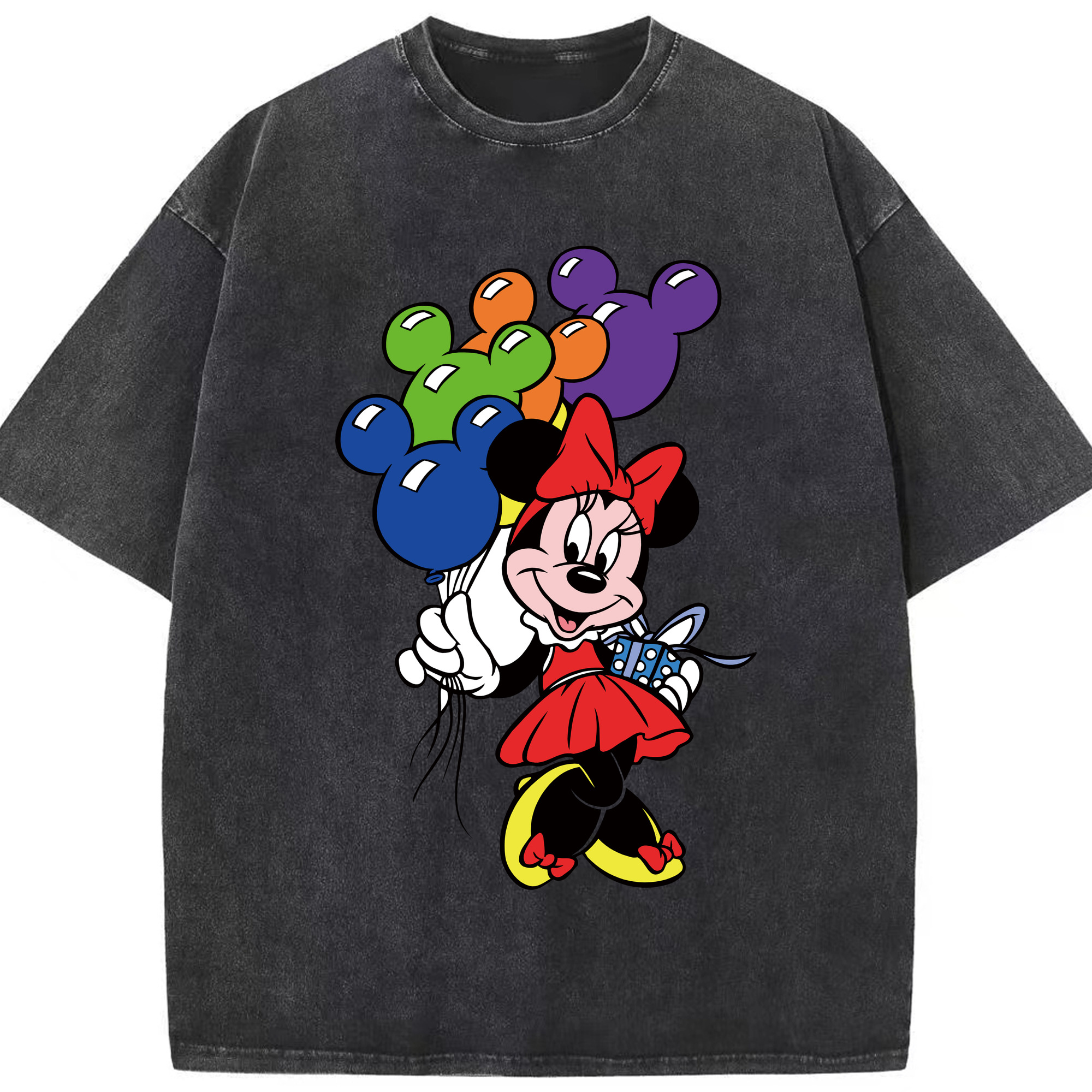 （画像用） ミッキーマウス Mickey Mouse 綿100% ヴィンテージ風 半袖Tシャツ（フロントプリント）