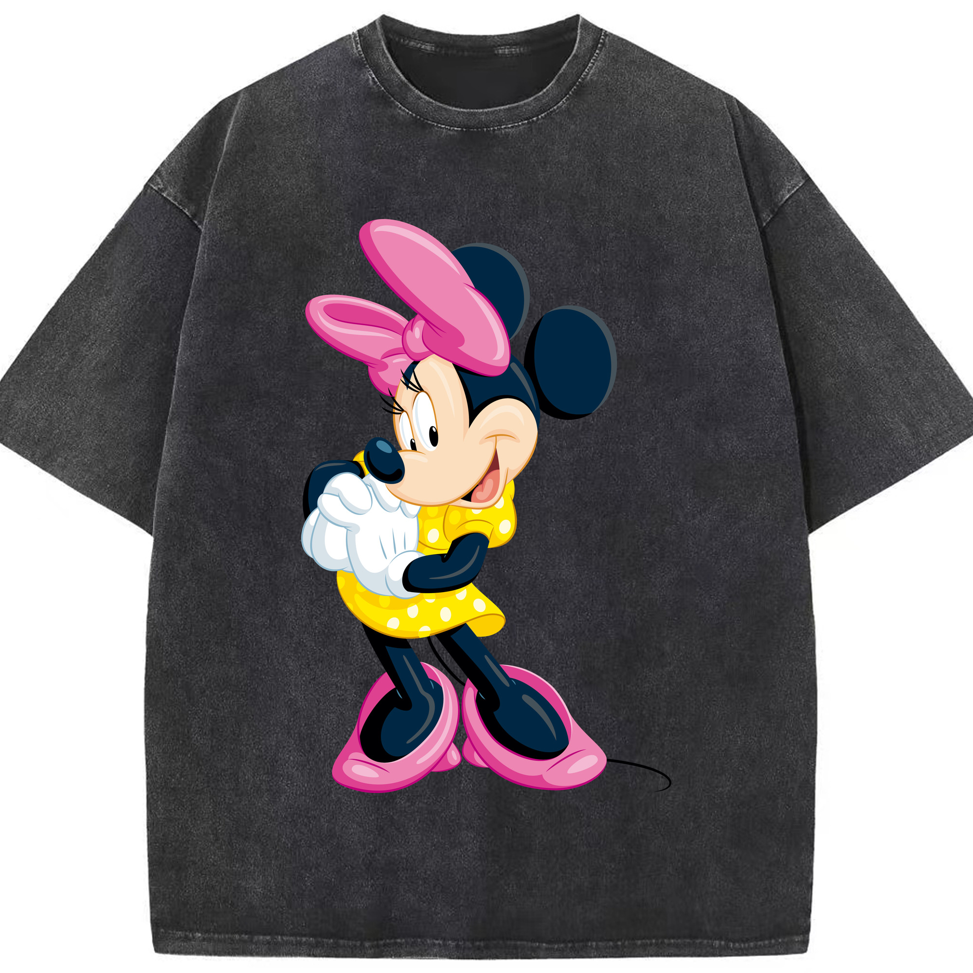 （画像用） ミッキーマウス Mickey Mouse 綿100% ヴィンテージ風 半袖Tシャツ（フロントプリント）