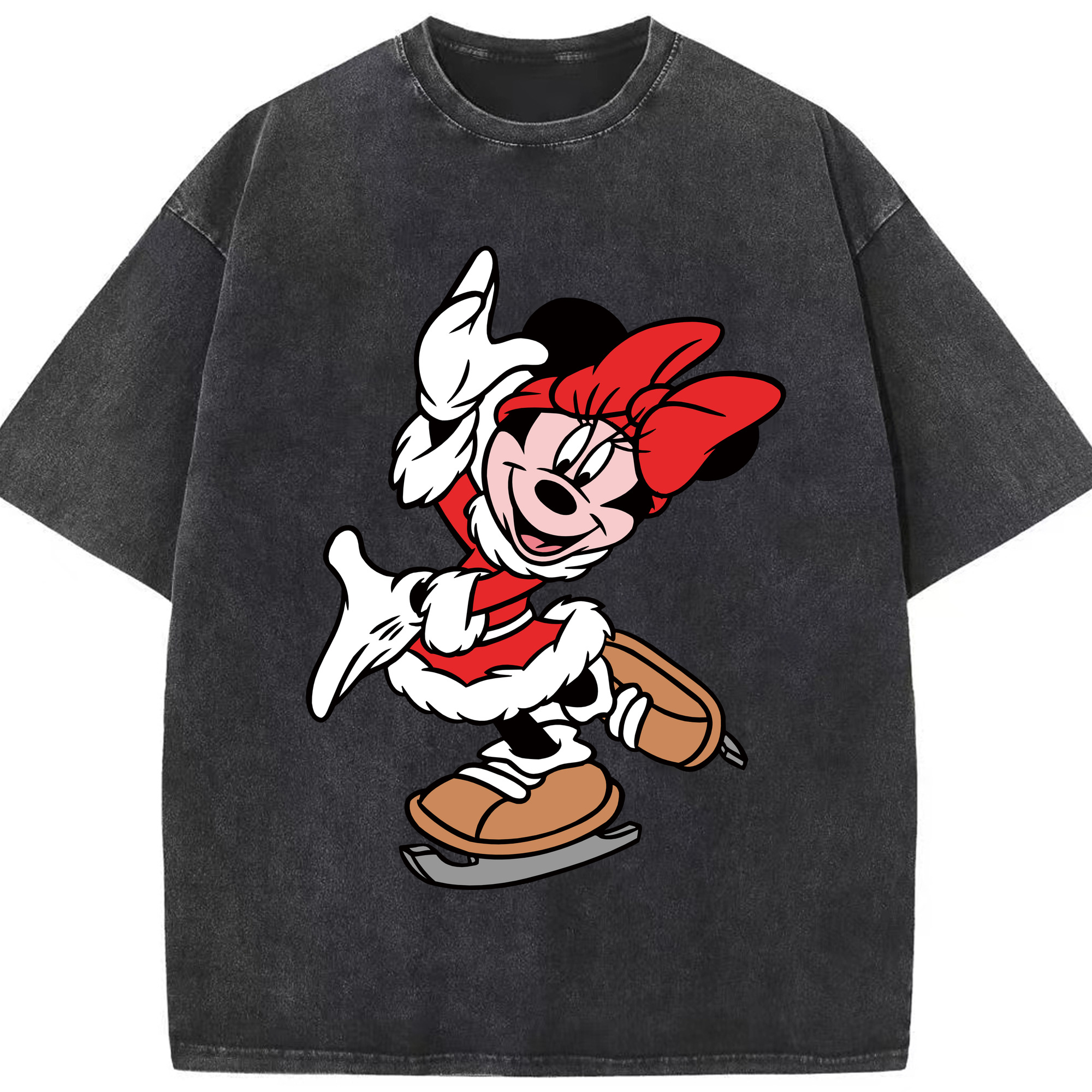 （画像用） ミッキーマウス Mickey Mouse 綿100% ヴィンテージ風 半袖Tシャツ（フロントプリント）