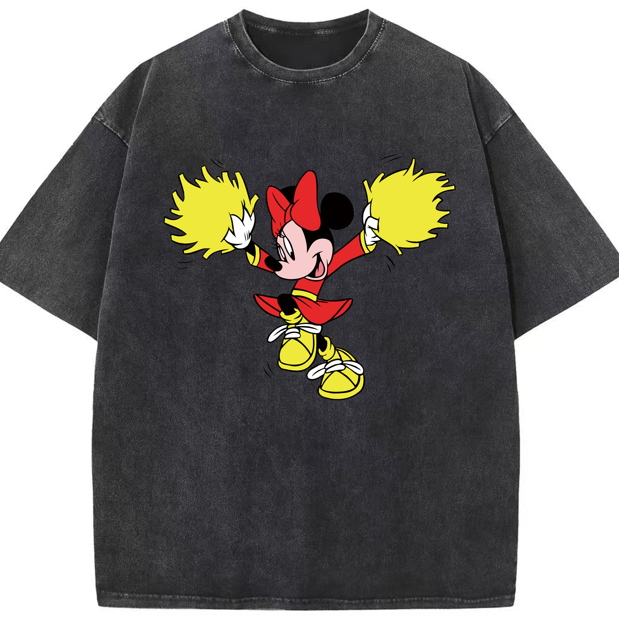 （画像用） ミッキーマウス Mickey Mouse 綿100% ヴィンテージ風 半袖Tシャツ（フロントプリント）