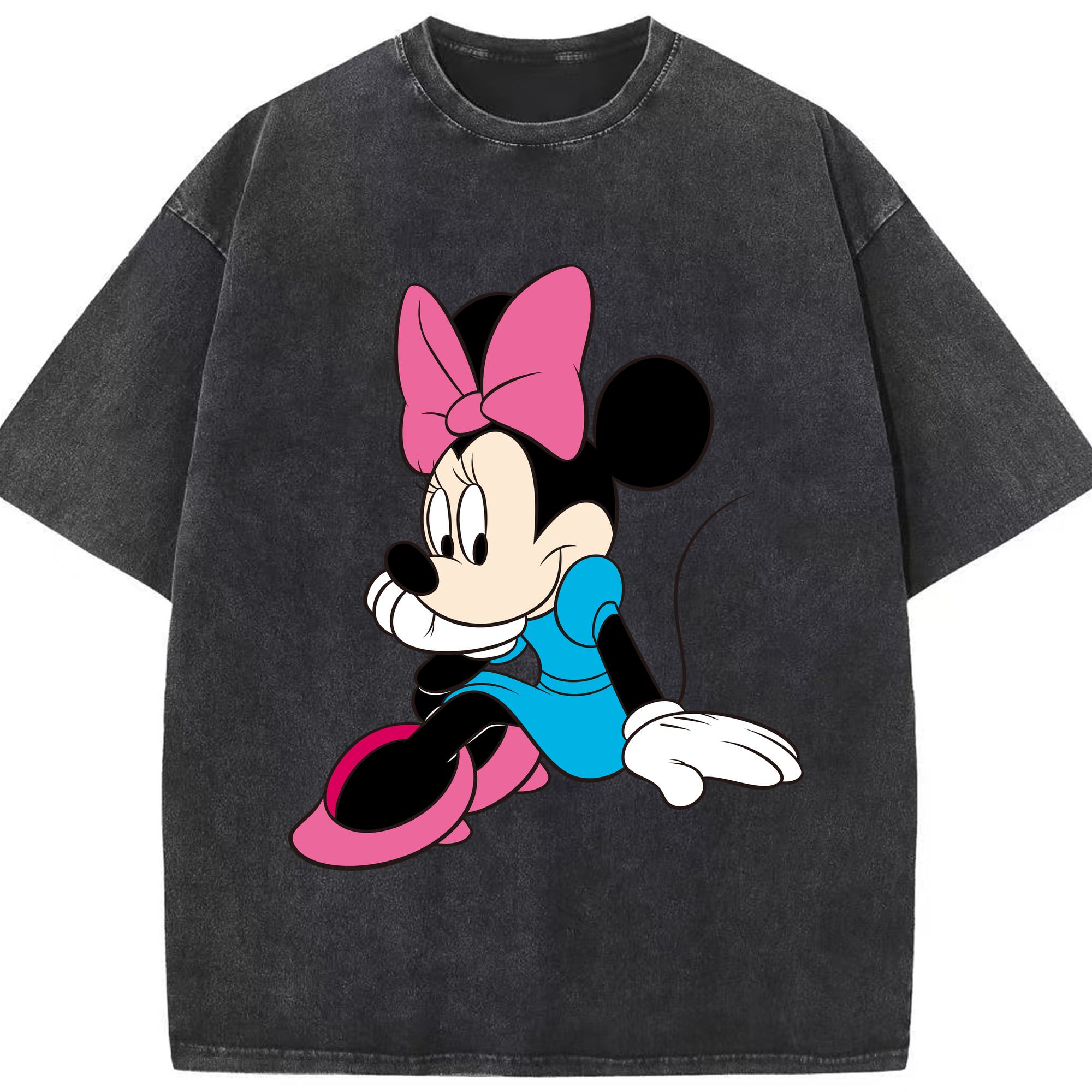 （画像用） ミッキーマウス Mickey Mouse 綿100% ヴィンテージ風 半袖Tシャツ（フロントプリント）