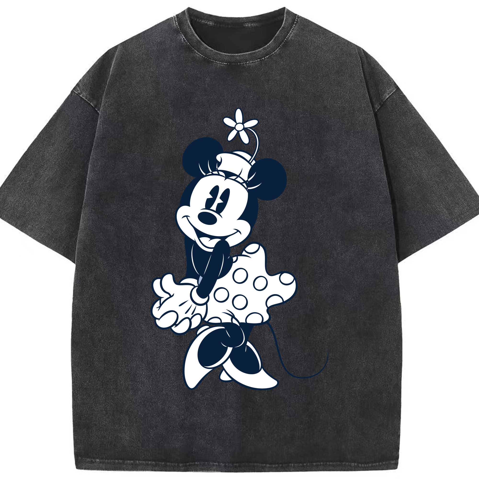 （画像用） ミッキーマウス Mickey Mouse 綿100% ヴィンテージ風 半袖Tシャツ（フロントプリント）