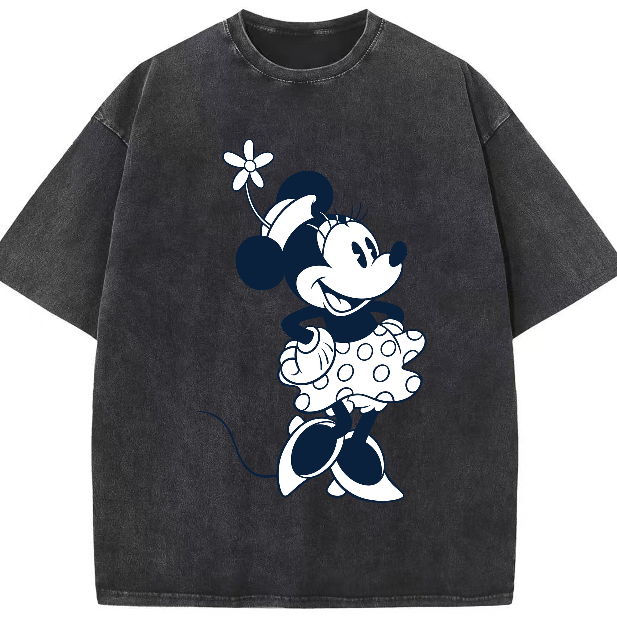 （画像用） ミッキーマウス Mickey Mouse 綿100% ヴィンテージ風 半袖Tシャツ（フロントプリント）