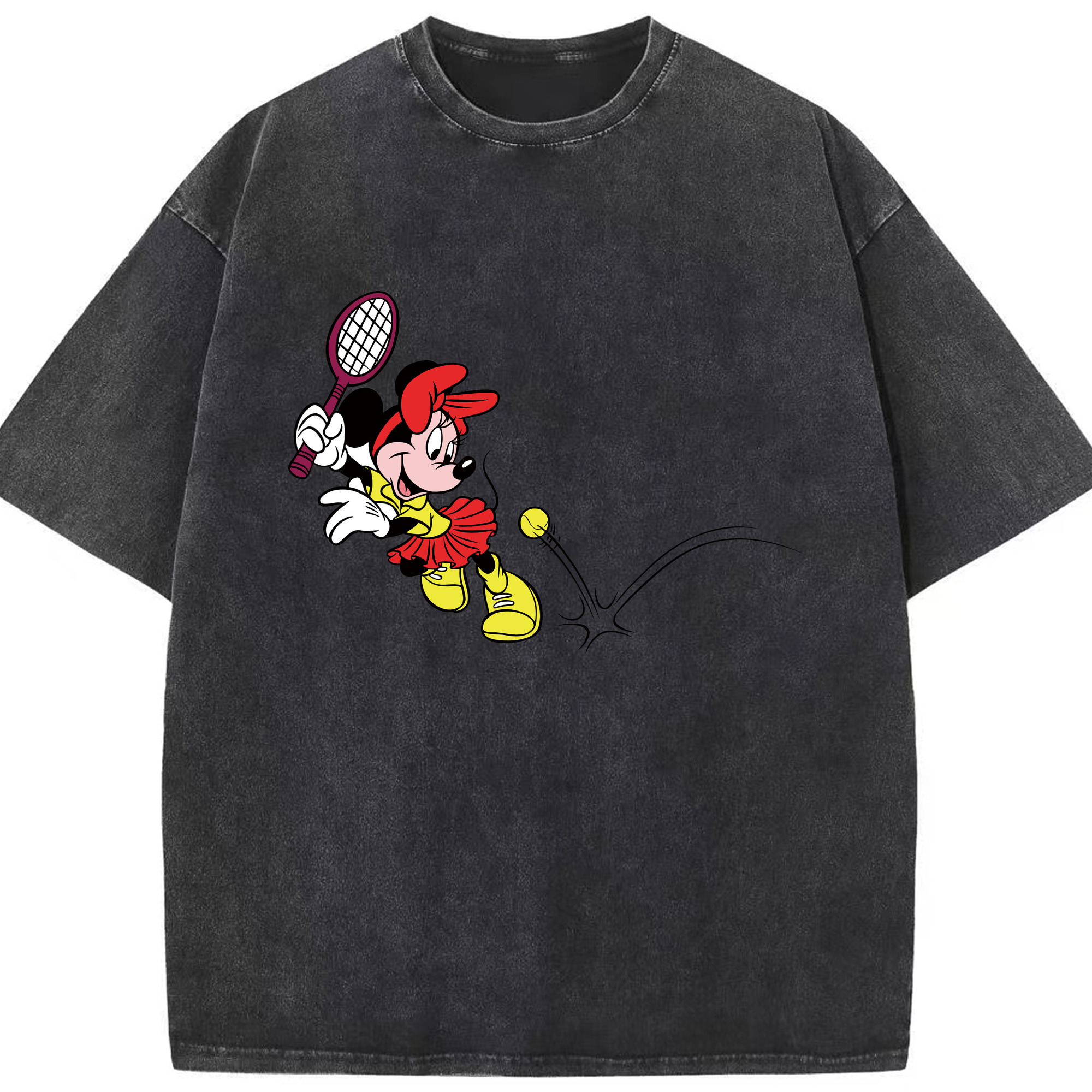 （画像用） ミッキーマウス Mickey Mouse 綿100% ヴィンテージ風 半袖Tシャツ（フロントプリント）
