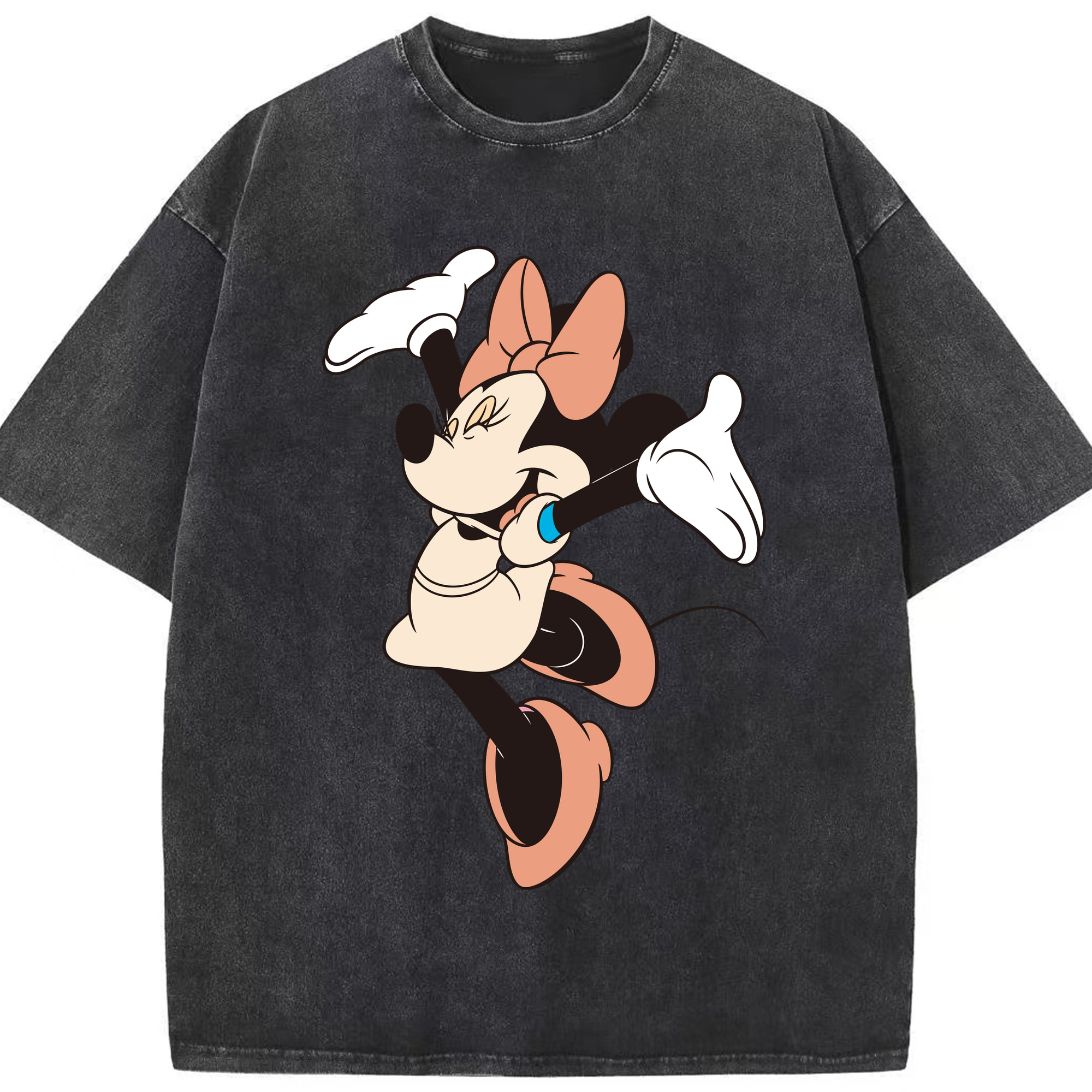 （画像用） ミッキーマウス Mickey Mouse 綿100% ヴィンテージ風 半袖Tシャツ（フロントプリント）