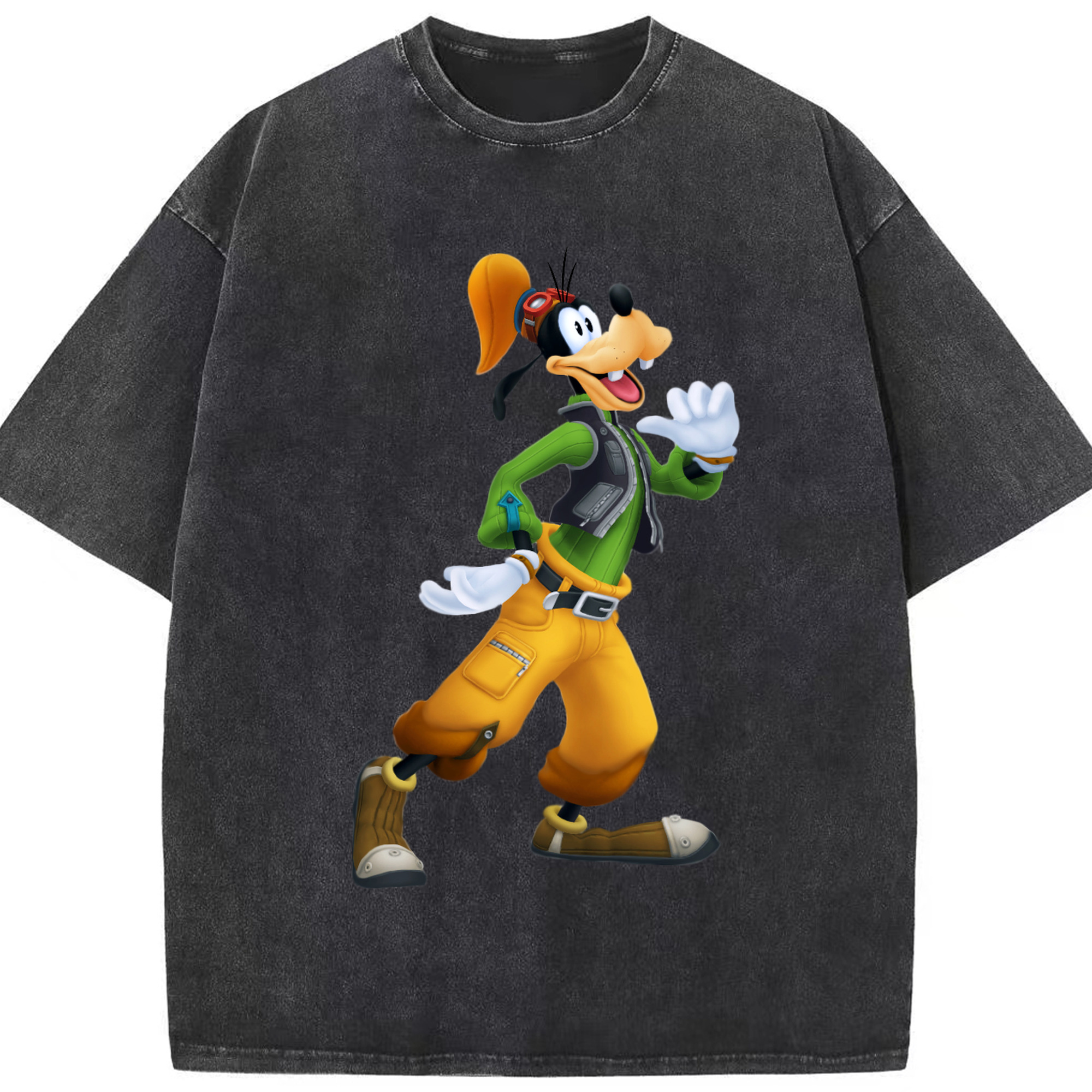 （画像用） ミッキーマウス Mickey Mouse 綿100% ヴィンテージ風 半袖Tシャツ（フロントプリント）