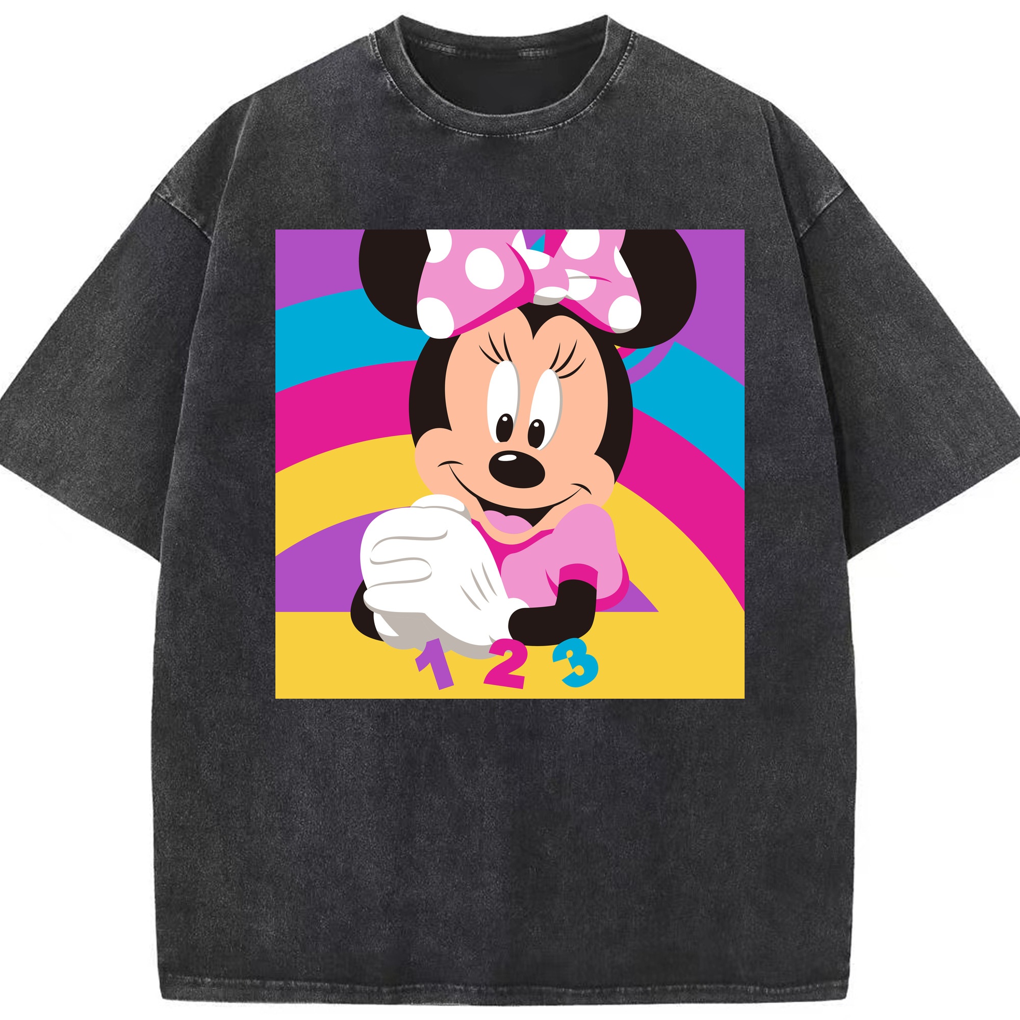（画像用） ミッキーマウス Mickey Mouse 綿100% ヴィンテージ風 半袖Tシャツ（フロントプリント）