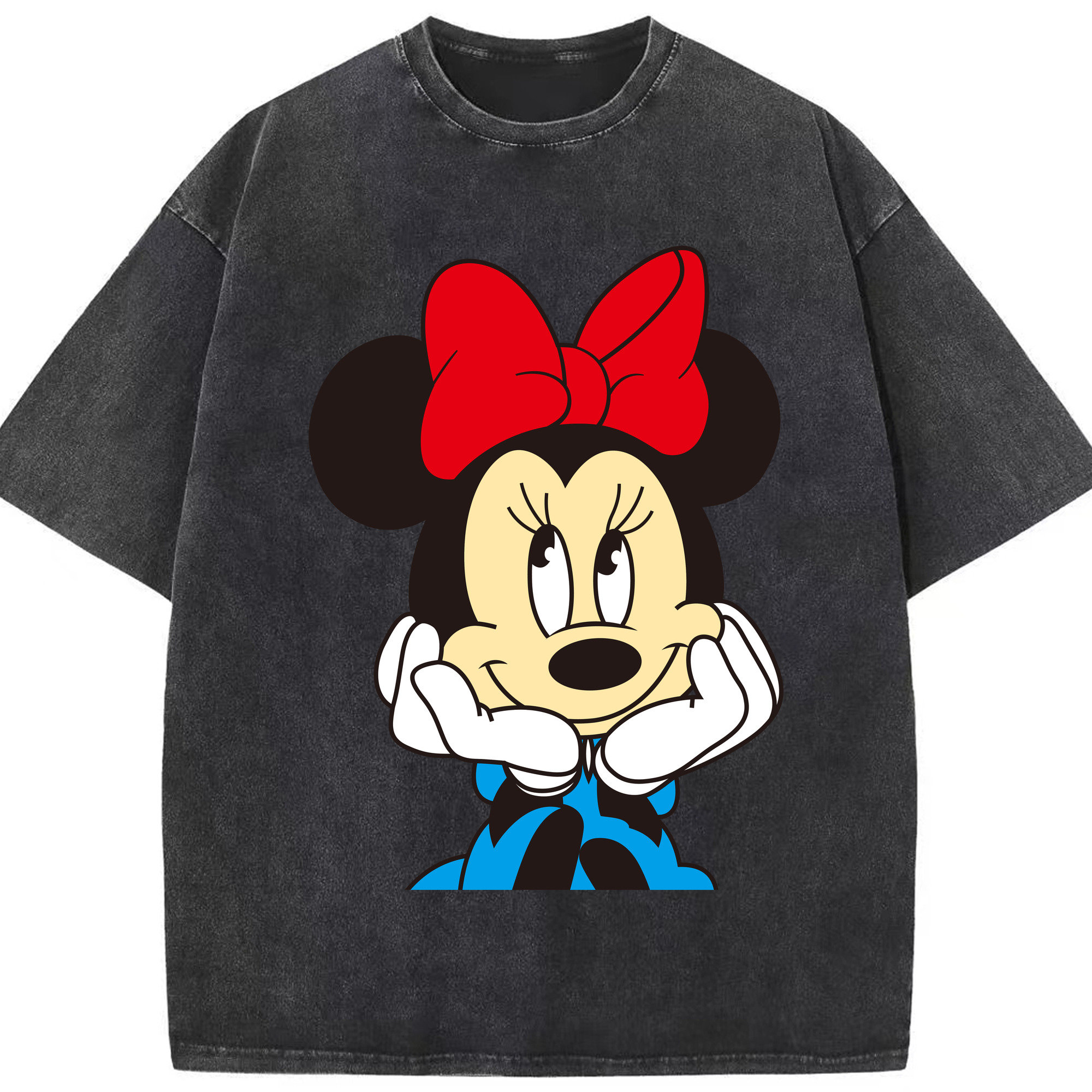 （画像用） ミッキーマウス Mickey Mouse 綿100% ヴィンテージ風 半袖Tシャツ（フロントプリント）