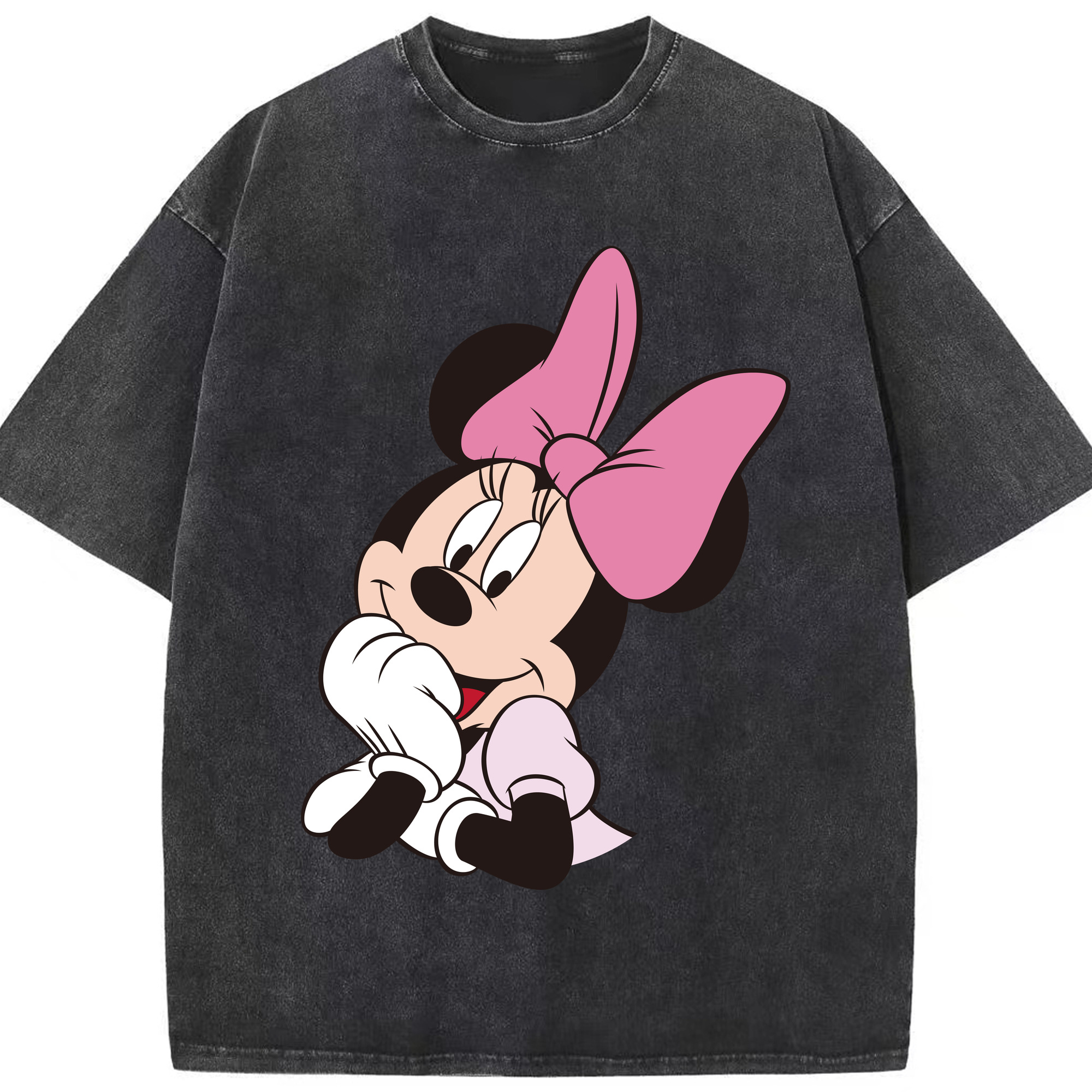 （画像用） ミッキーマウス Mickey Mouse 綿100% ヴィンテージ風 半袖Tシャツ（フロントプリント）