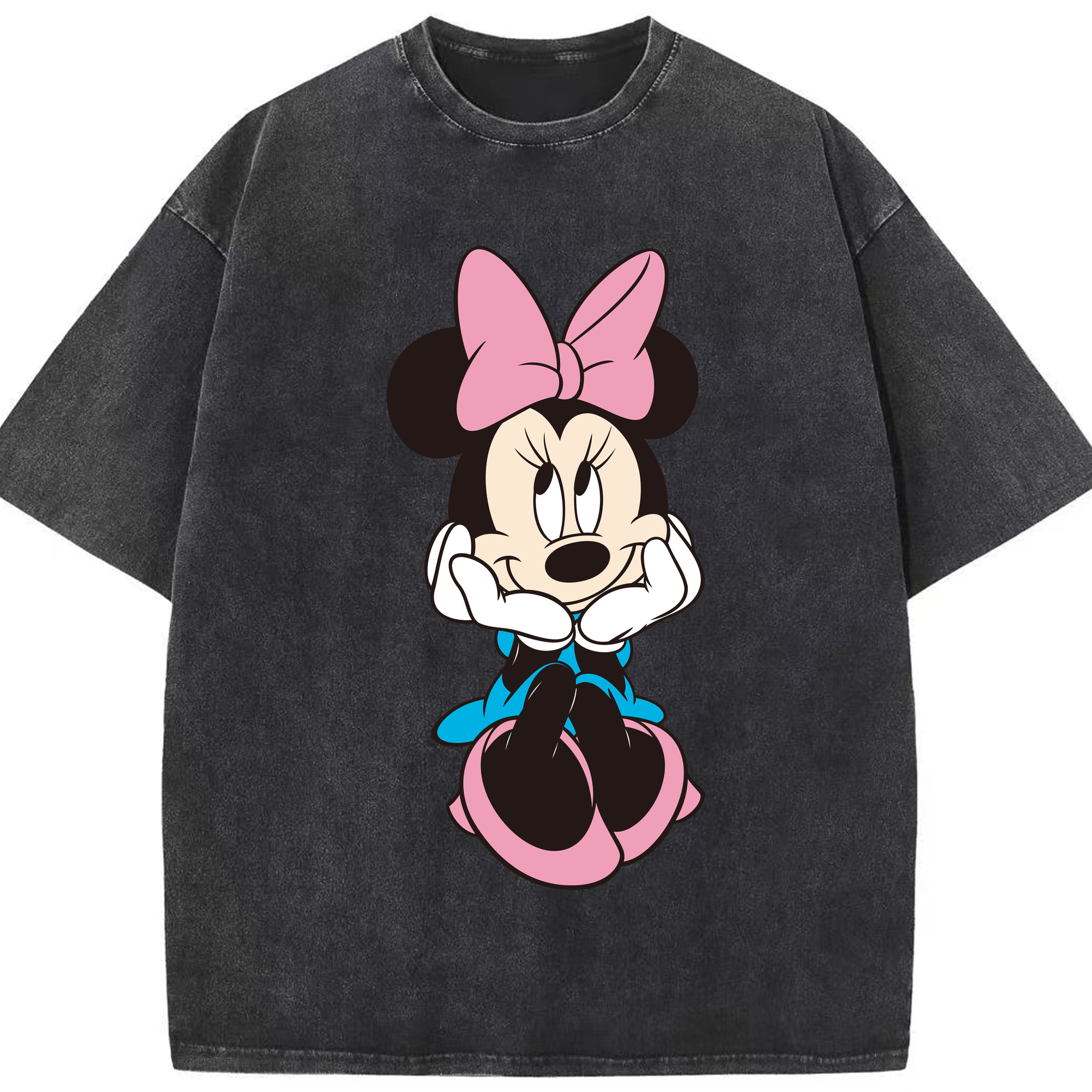（画像用） ミッキーマウス Mickey Mouse 綿100% ヴィンテージ風 半袖Tシャツ（フロントプリント）