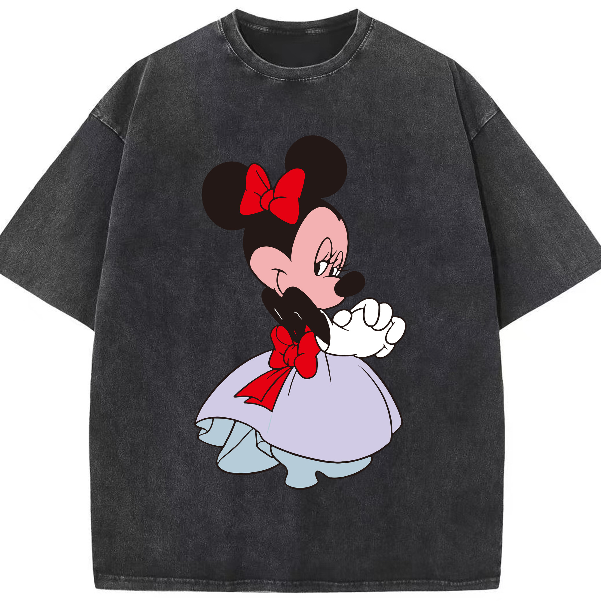 （画像用） ミッキーマウス Mickey Mouse 綿100% ヴィンテージ風 半袖Tシャツ（フロントプリント）