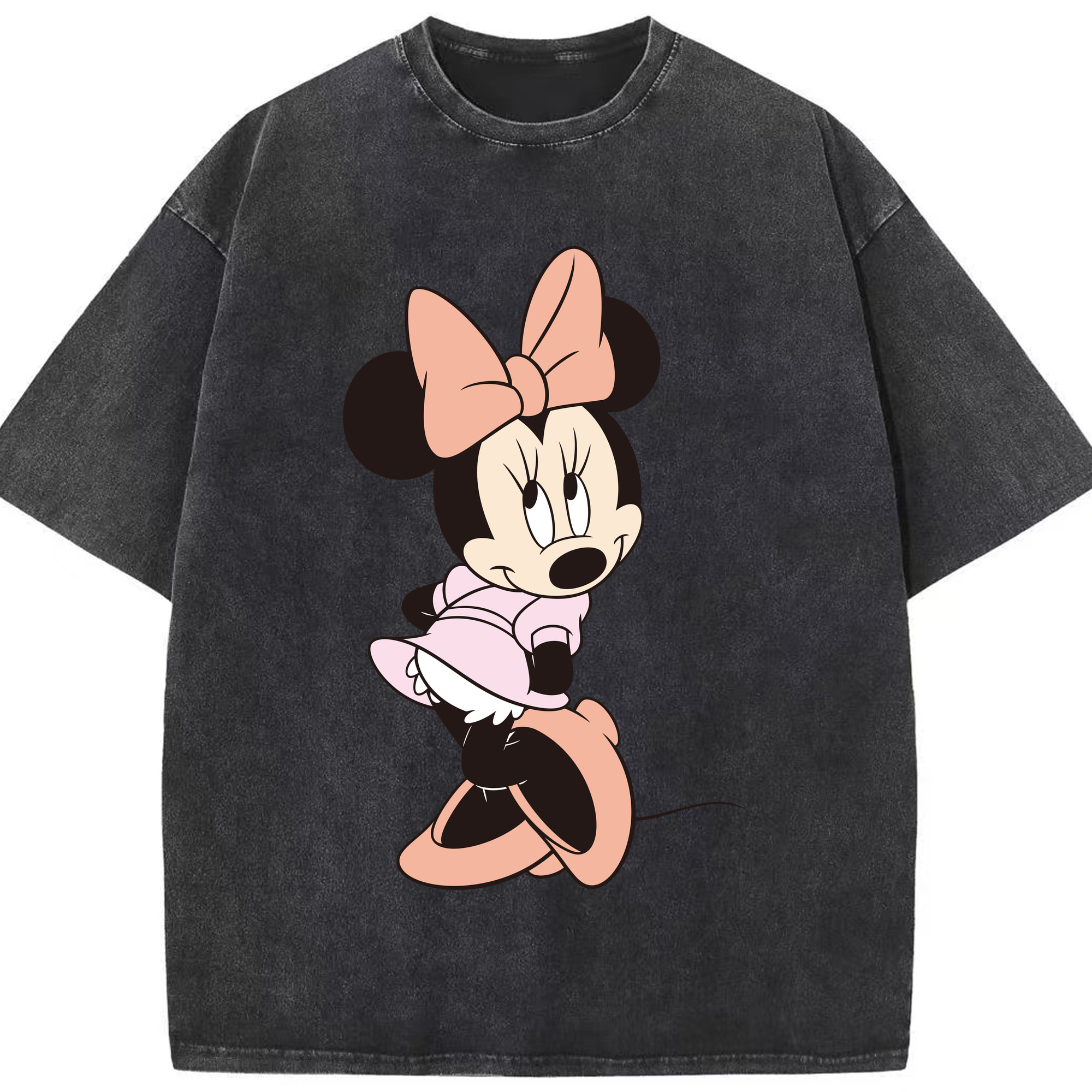（画像用） ミッキーマウス Mickey Mouse 綿100% ヴィンテージ風 半袖Tシャツ（フロントプリント）