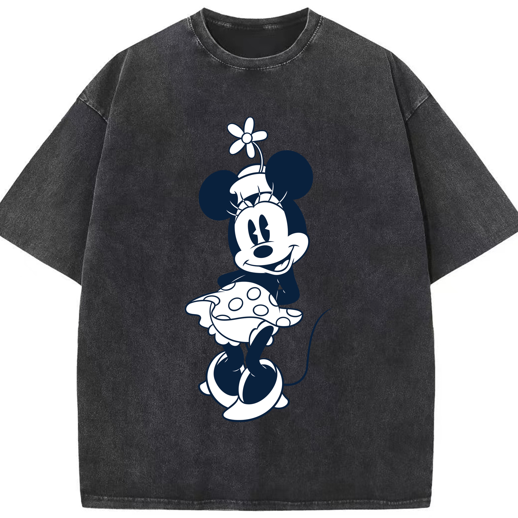 （画像用） ミッキーマウス Mickey Mouse 綿100% ヴィンテージ風 半袖Tシャツ（フロントプリント）