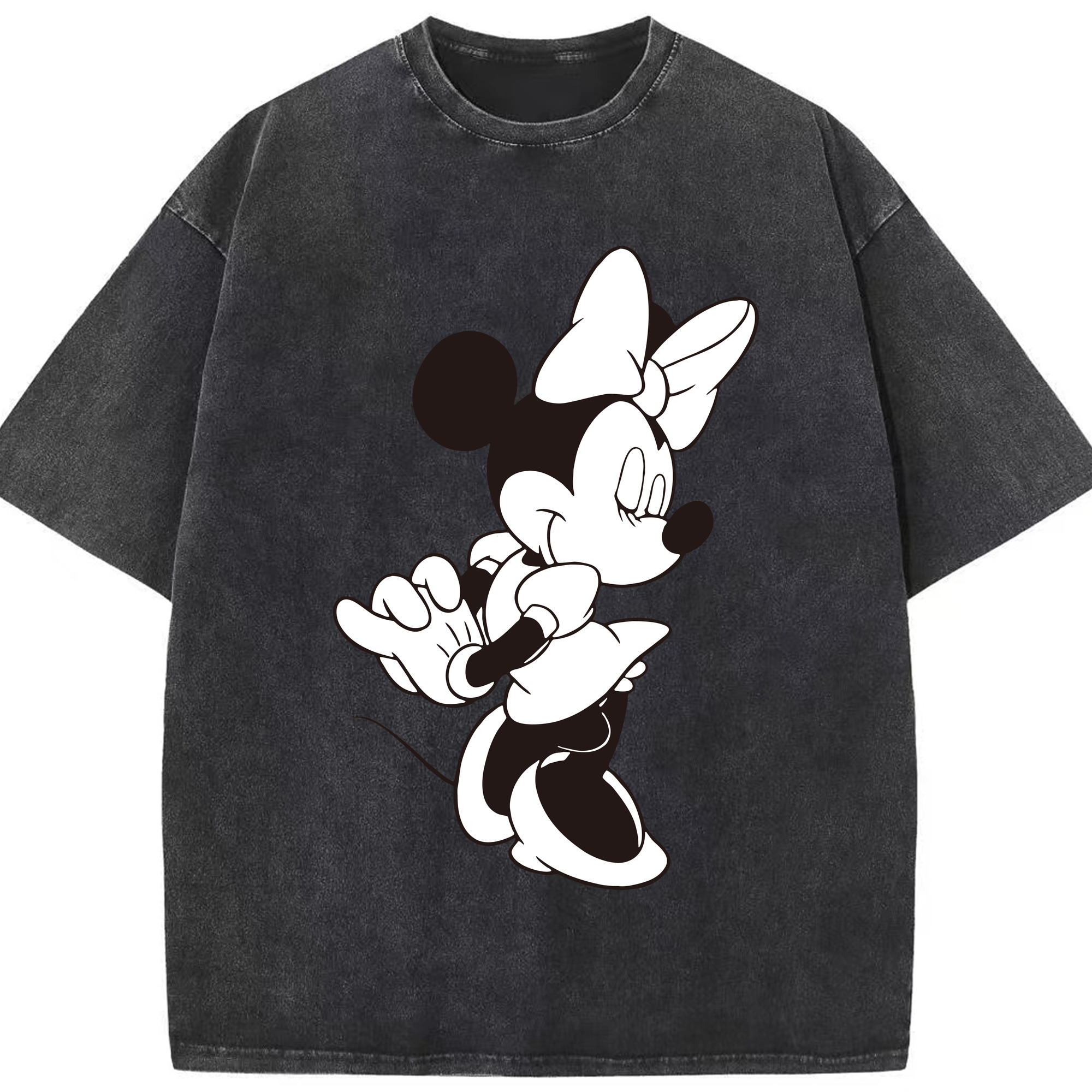 （画像用） ミッキーマウス Mickey Mouse 綿100% ヴィンテージ風 半袖Tシャツ（フロントプリント）