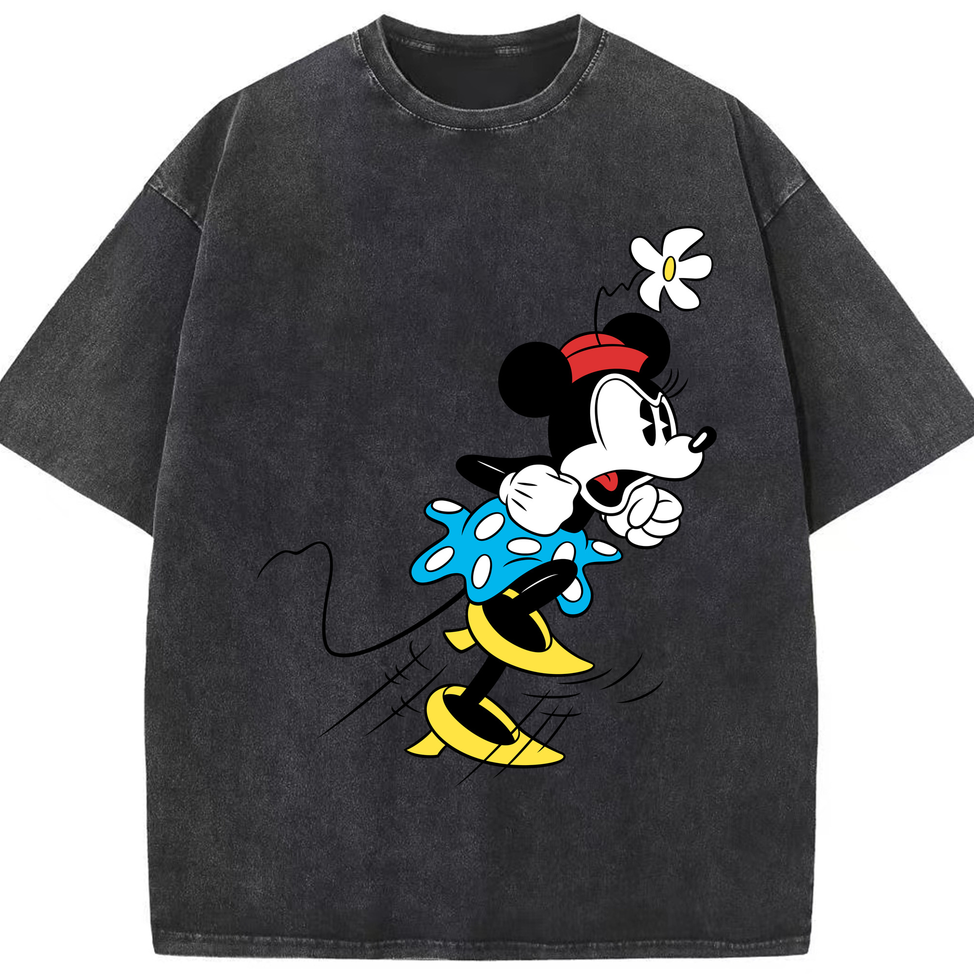 （画像用） ミッキーマウス Mickey Mouse 綿100% ヴィンテージ風 半袖Tシャツ（フロントプリント）