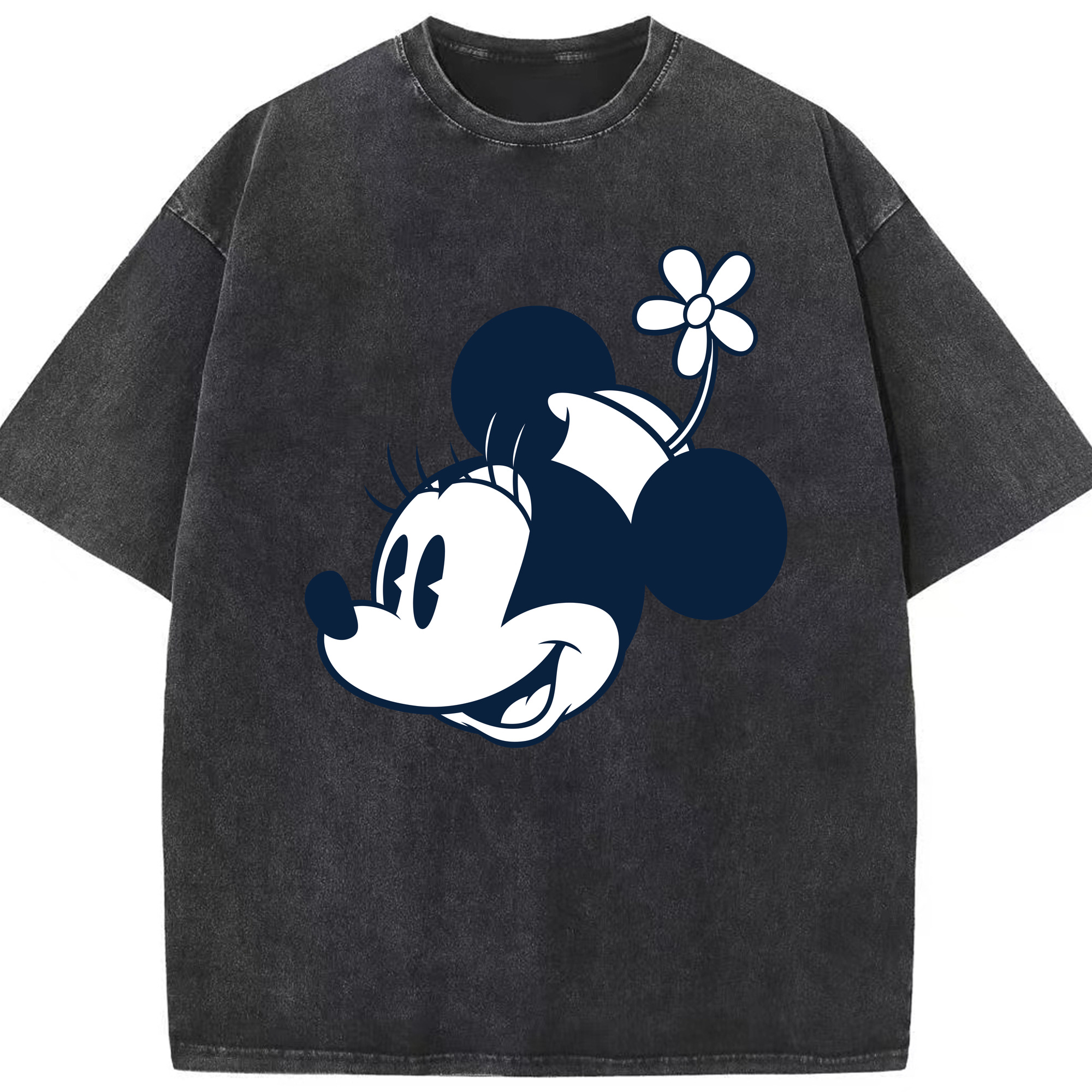 （画像用） ミッキーマウス Mickey Mouse 綿100% ヴィンテージ風 半袖Tシャツ（フロントプリント）