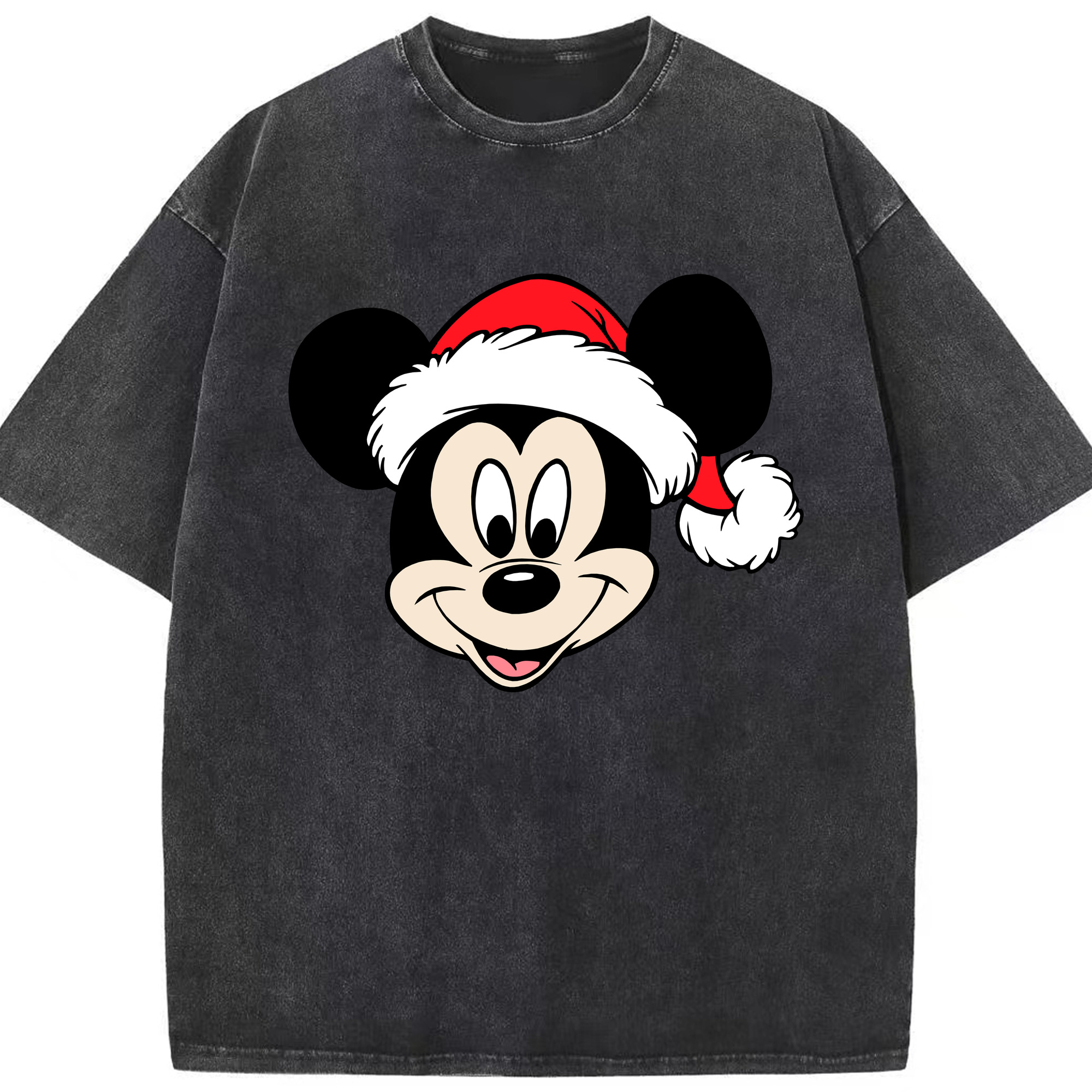（画像用） ミッキーマウス Mickey Mouse 綿100% ヴィンテージ風 半袖Tシャツ（フロントプリント）