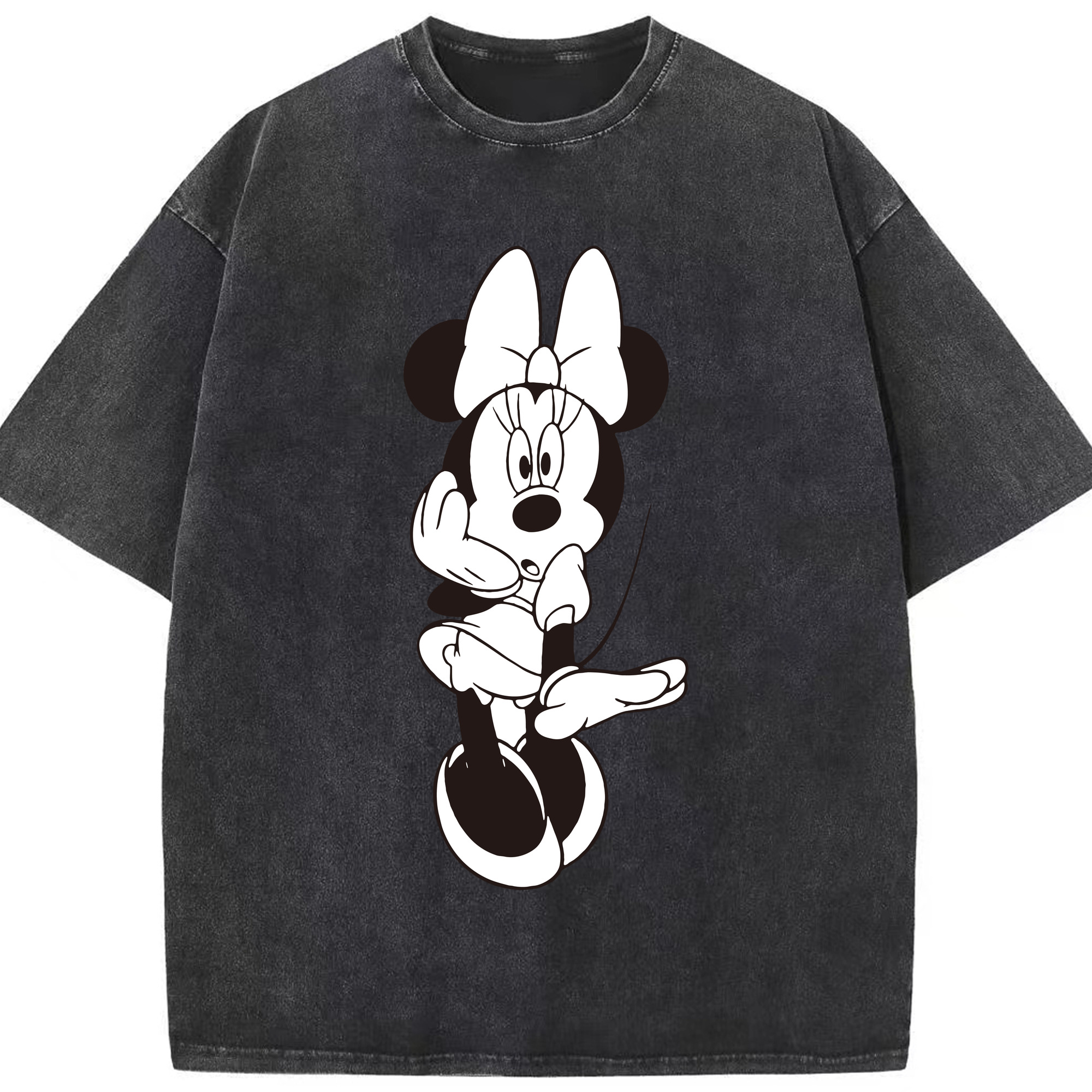 （画像用） ミッキーマウス Mickey Mouse 綿100% ヴィンテージ風 半袖Tシャツ（フロントプリント）