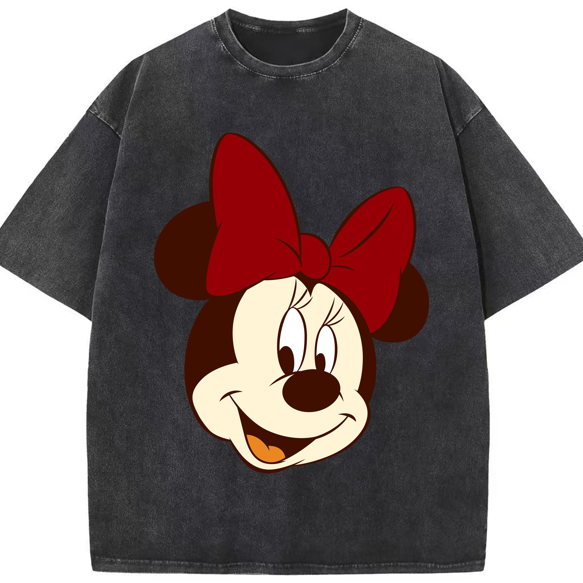 （画像用） ミッキーマウス Mickey Mouse 綿100% ヴィンテージ風 半袖Tシャツ（フロントプリント）