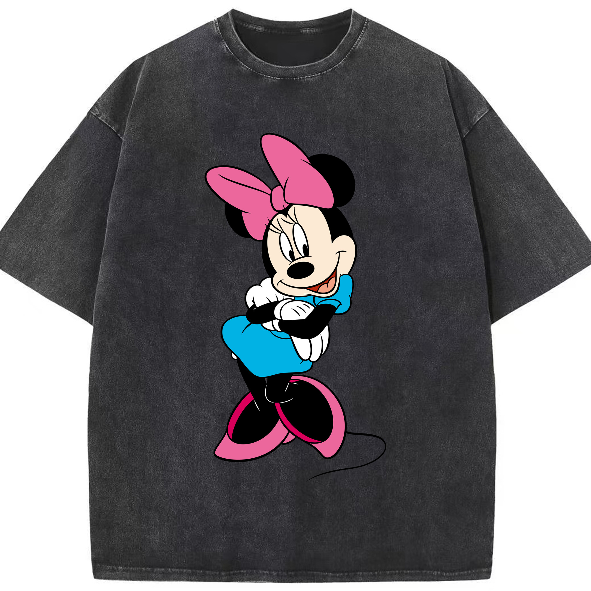 （画像用） ミッキーマウス Mickey Mouse 綿100% ヴィンテージ風 半袖Tシャツ（フロントプリント）