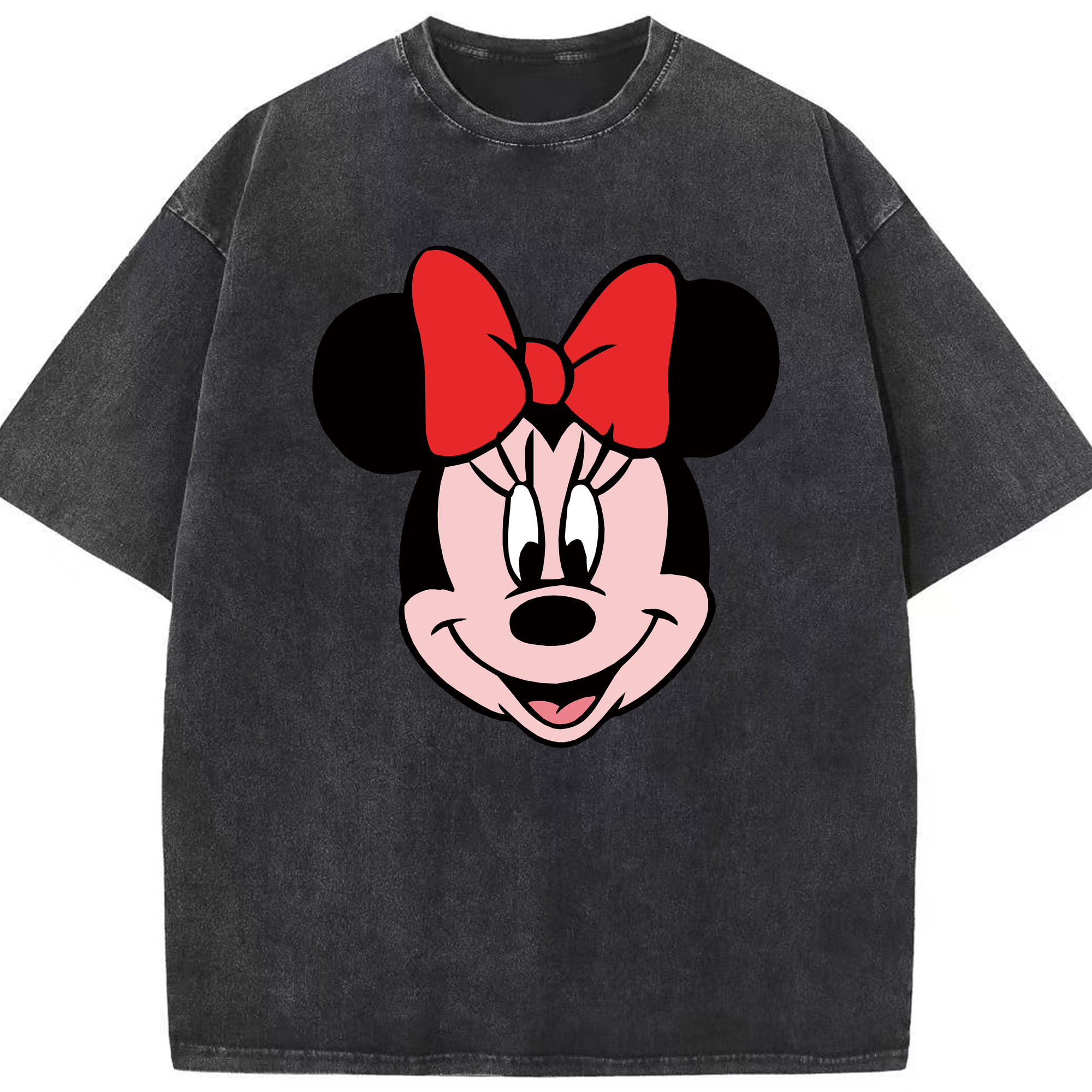 （画像用） ミッキーマウス Mickey Mouse 綿100% ヴィンテージ風 半袖Tシャツ（フロントプリント）
