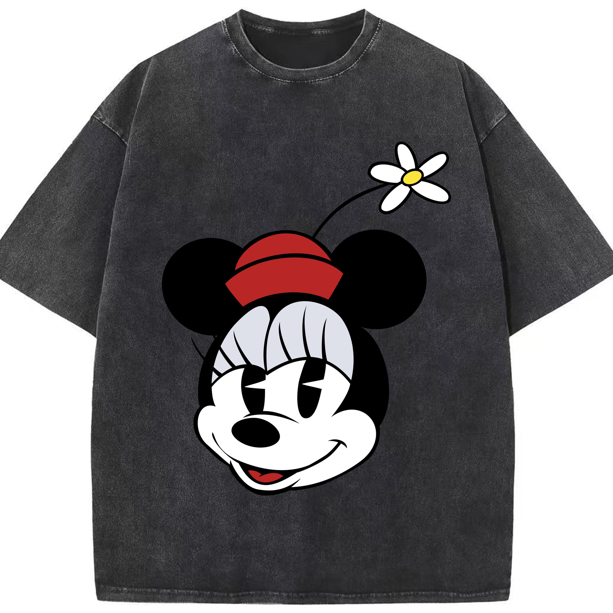 （画像用） ミッキーマウス Mickey Mouse 綿100% ヴィンテージ風 半袖Tシャツ（フロントプリント）