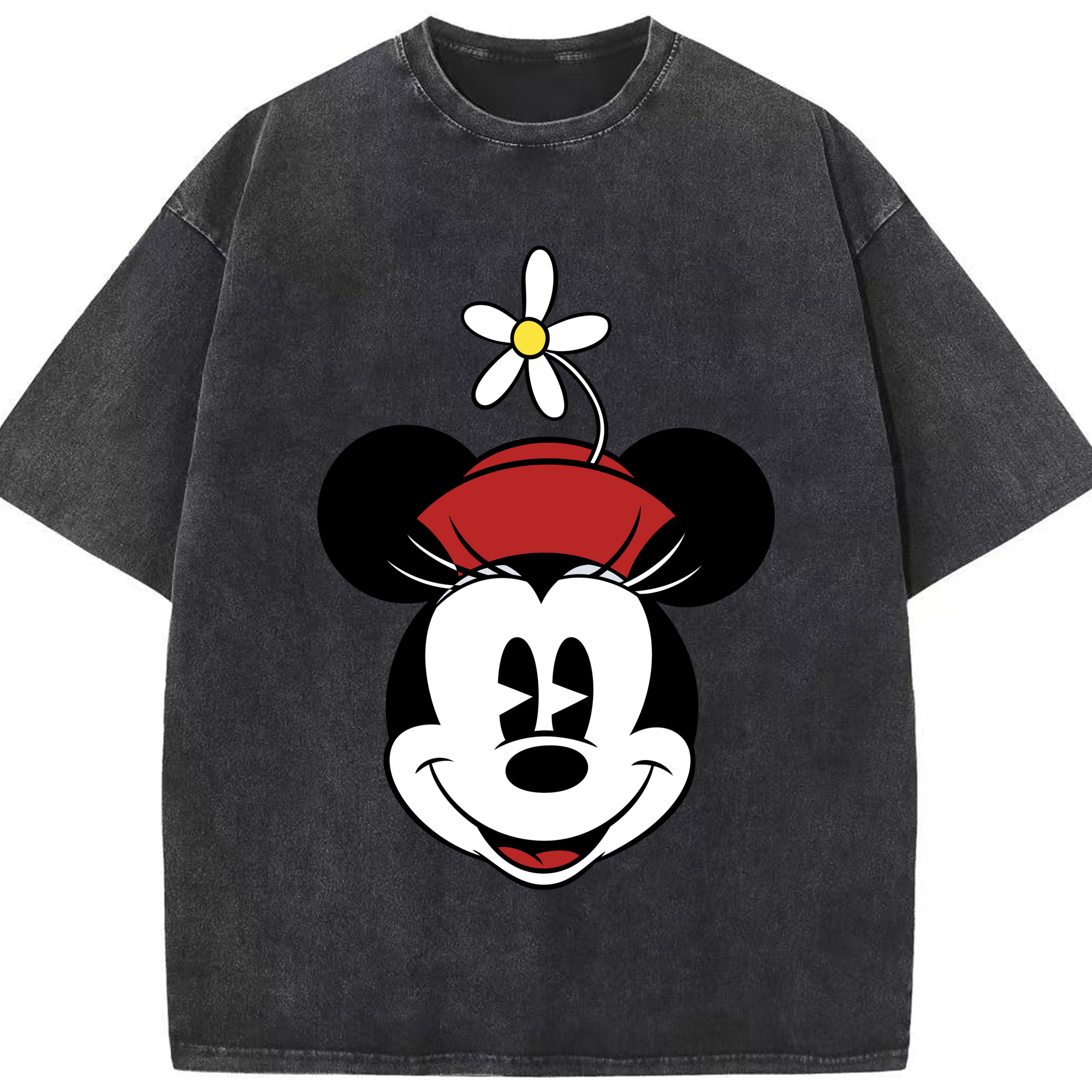 （画像用） ミッキーマウス Mickey Mouse 綿100% ヴィンテージ風 半袖Tシャツ（フロントプリント）