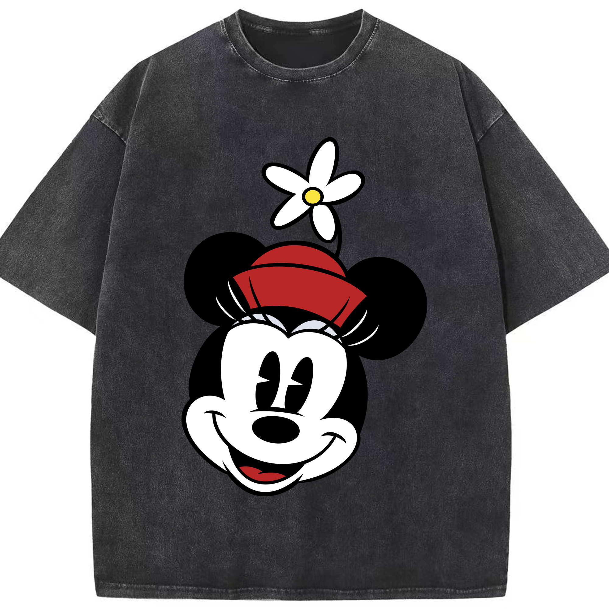 （画像用） ミッキーマウス Mickey Mouse 綿100% ヴィンテージ風 半袖Tシャツ（フロントプリント）